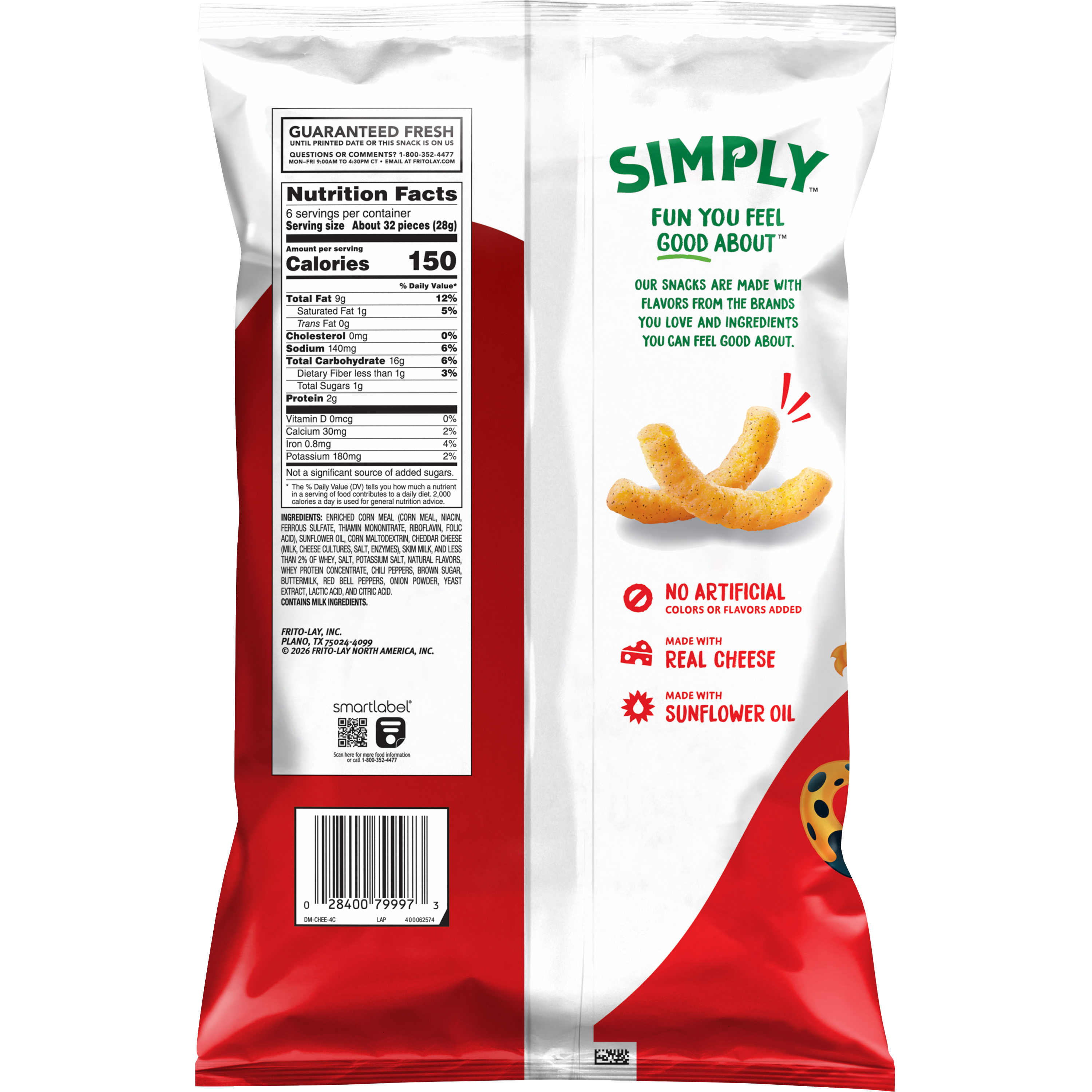 Cheetos, Simply, Puffs, Spicy White Cheddar, Cheese Flavored Snacks thumbnail