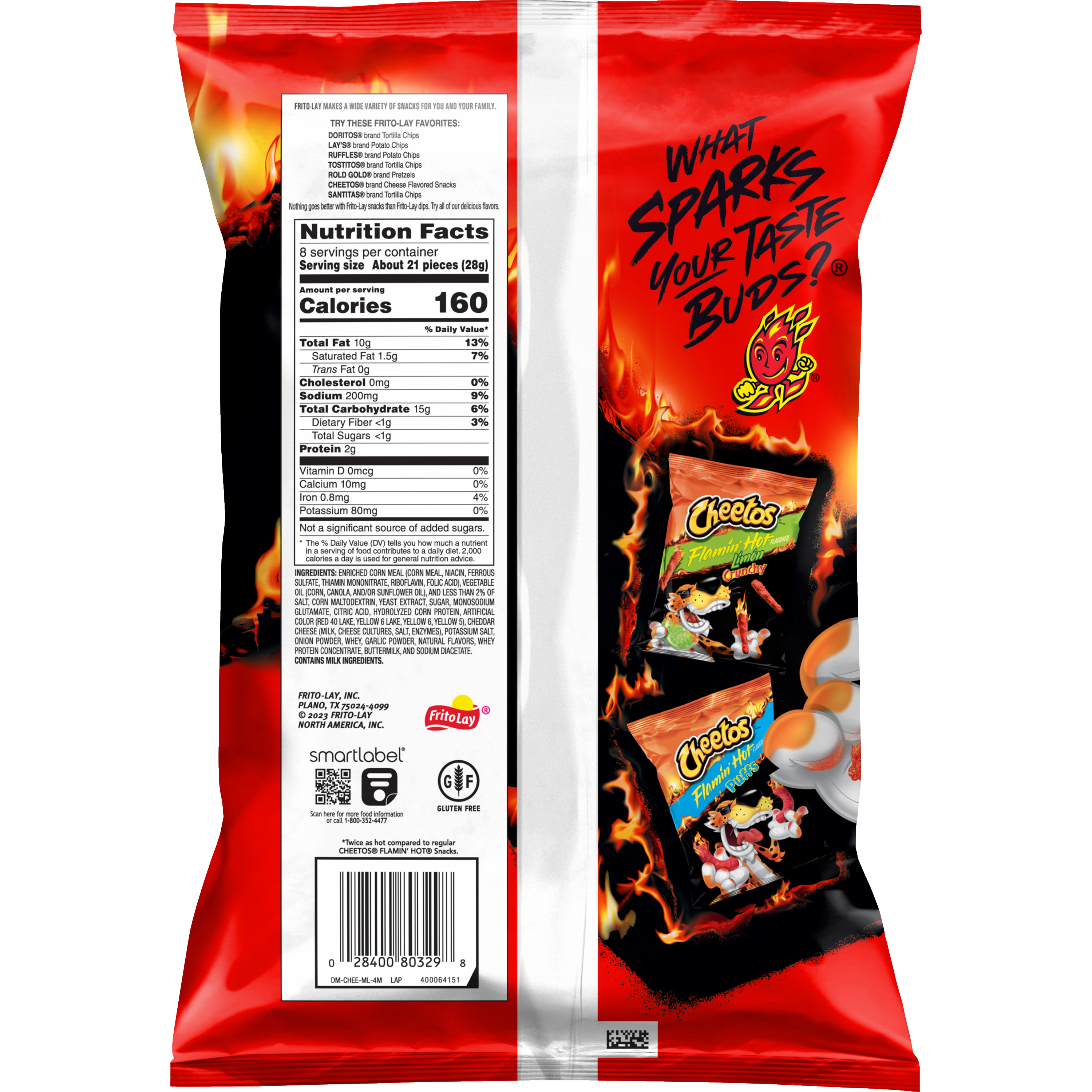 Cheetos, Crunchy, Xxtra Flamin' Hot Flavored, Cheese Flavored Snacks thumbnail