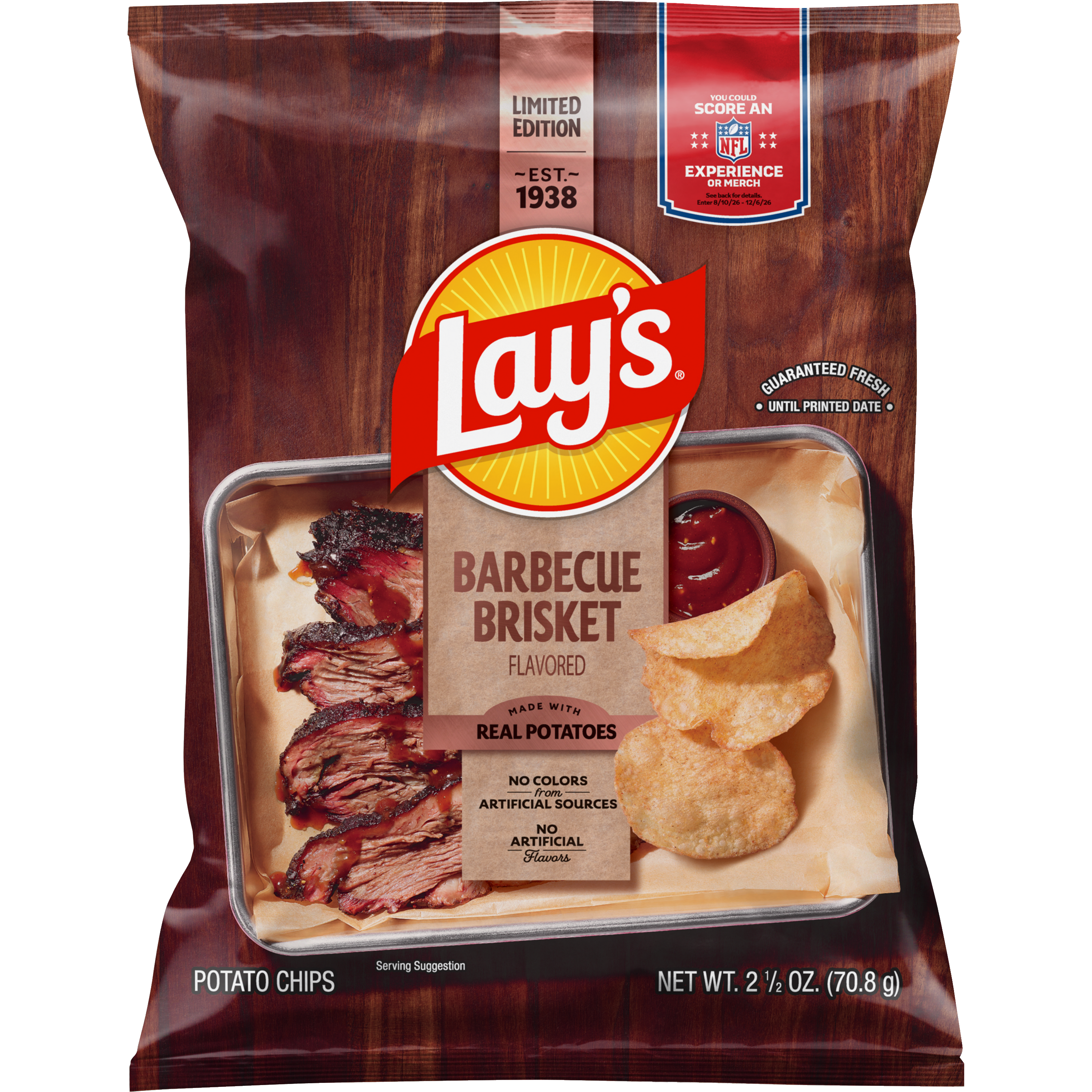 Lay's, Barbecue Brisket Flavored, Potato Chips