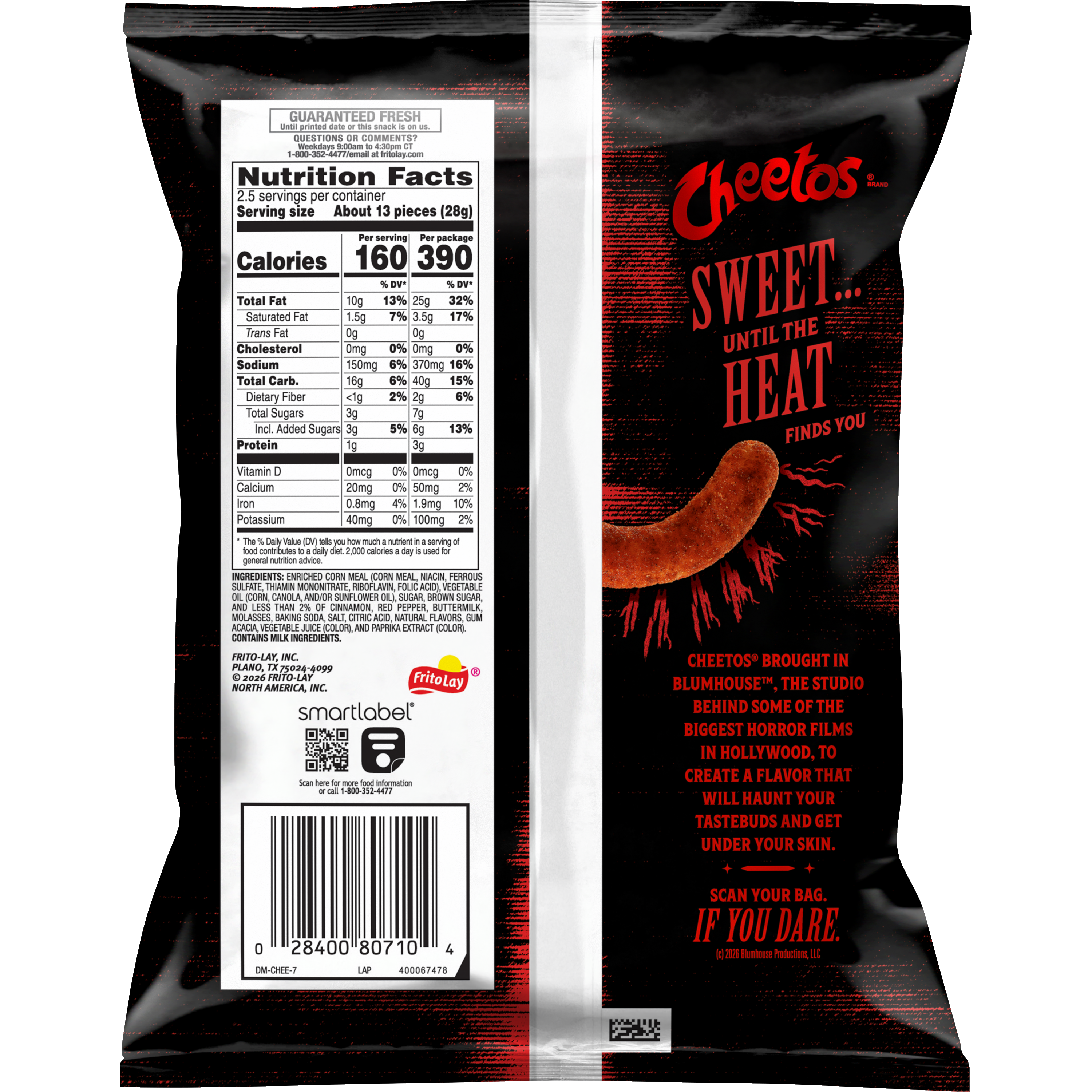 Cheetos, Puffs, Sweet Phantom Heat Flavored, Corn Snacks thumbnail