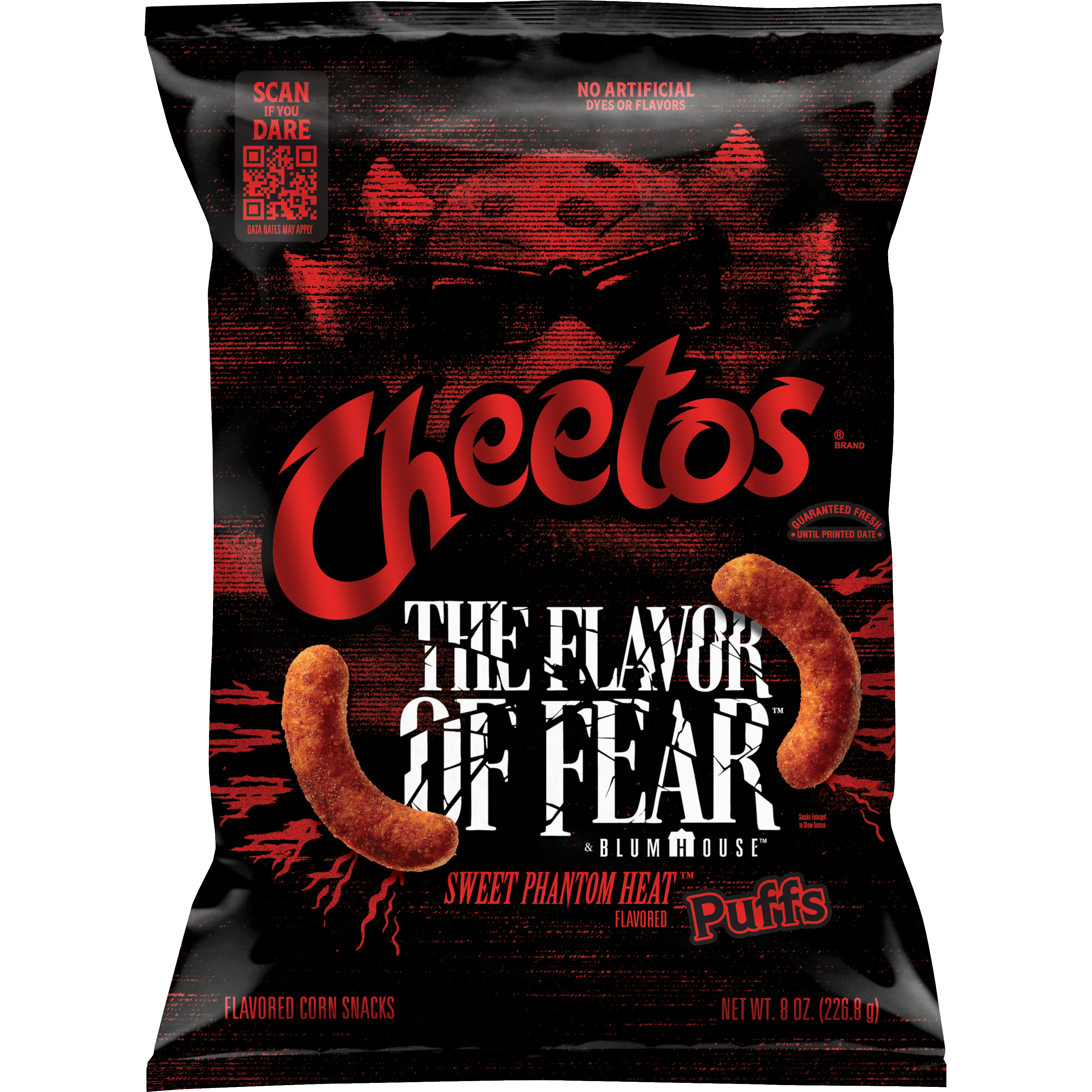 Cheetos, Puffs, Sweet Phantom Heat Flavored, Corn Snacks