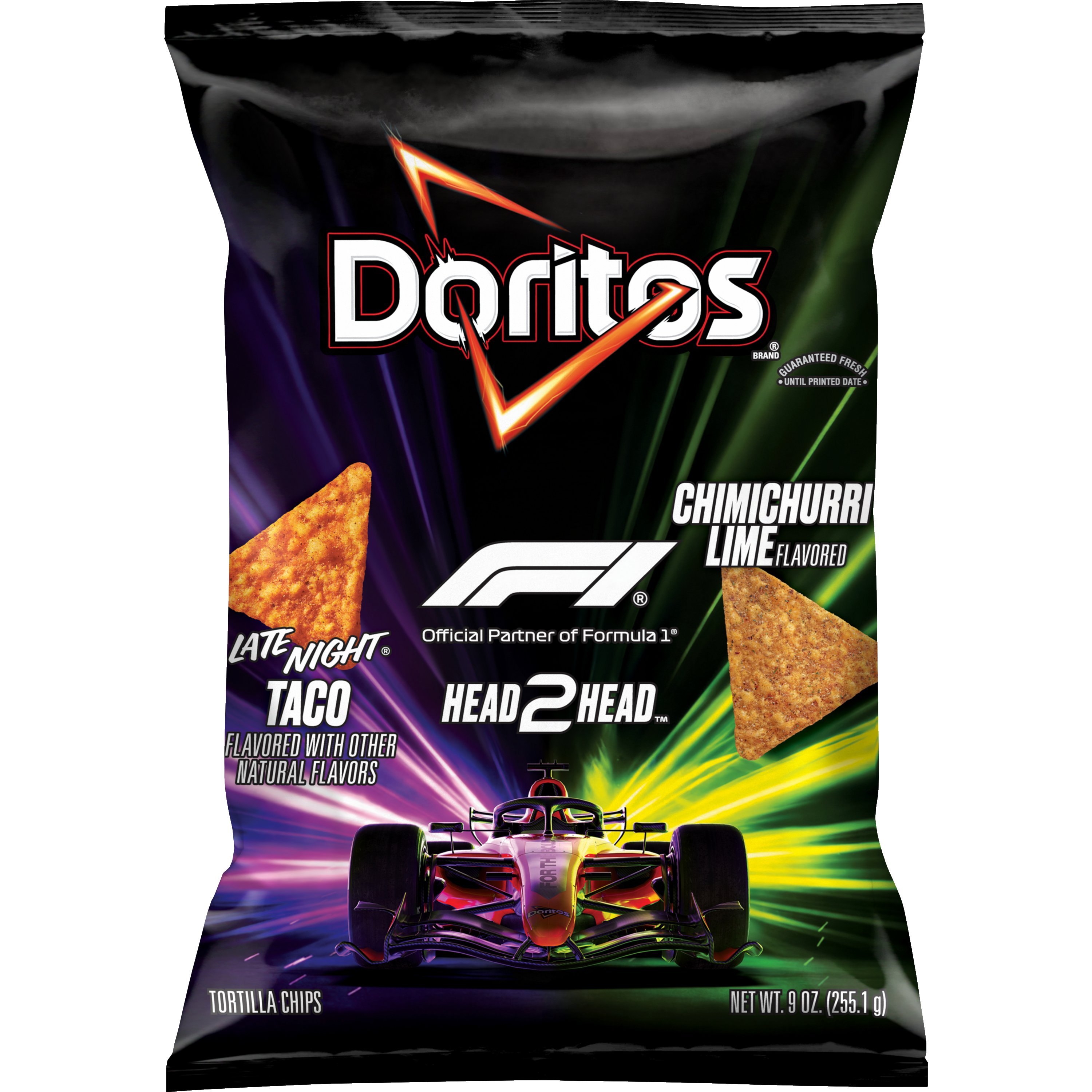 Doritos, Late Night Taco & Chimichurri Lime Flavored, Tortilla Chips