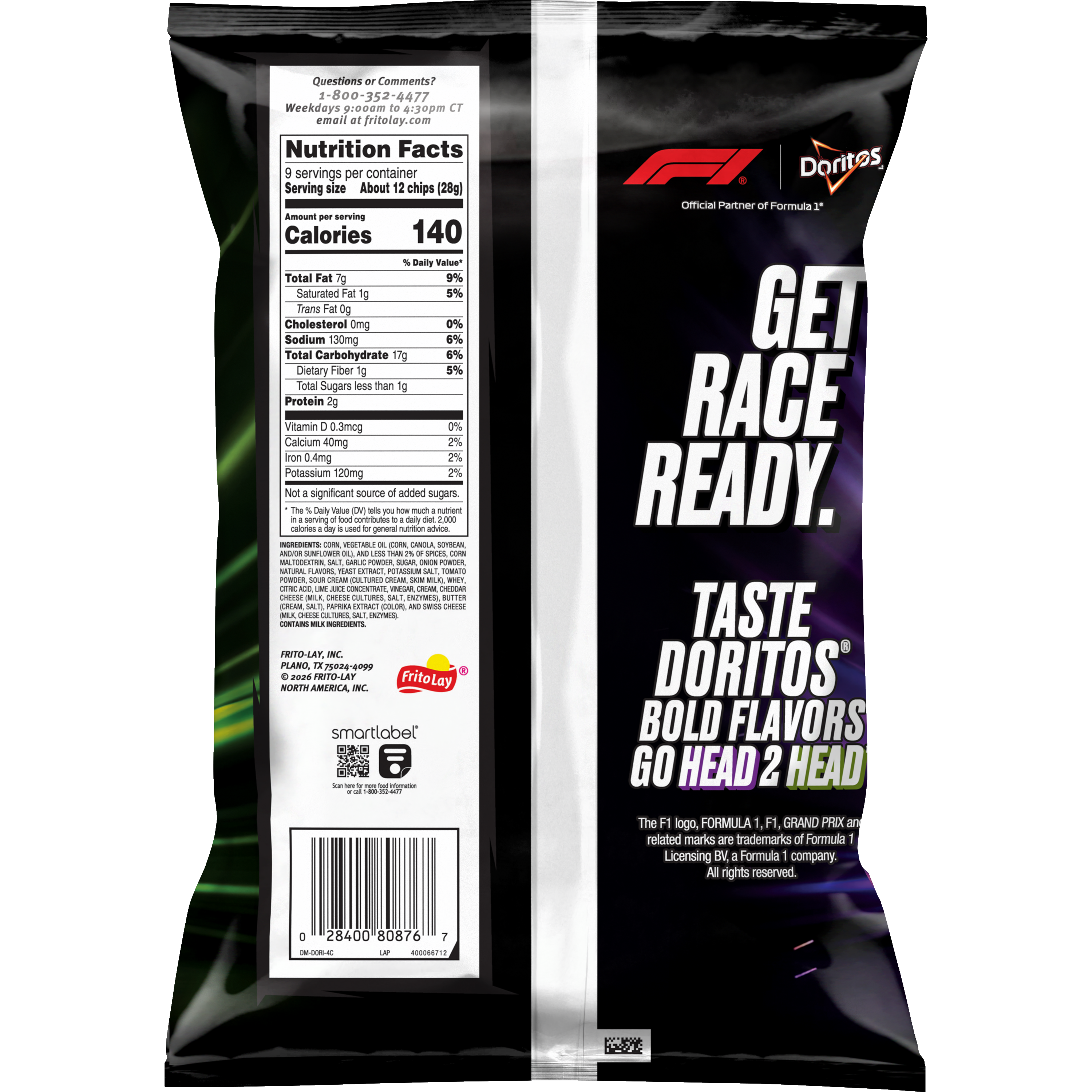 Doritos, Late Night Taco & Chimichurri Lime Flavored, Tortilla Chips thumbnail