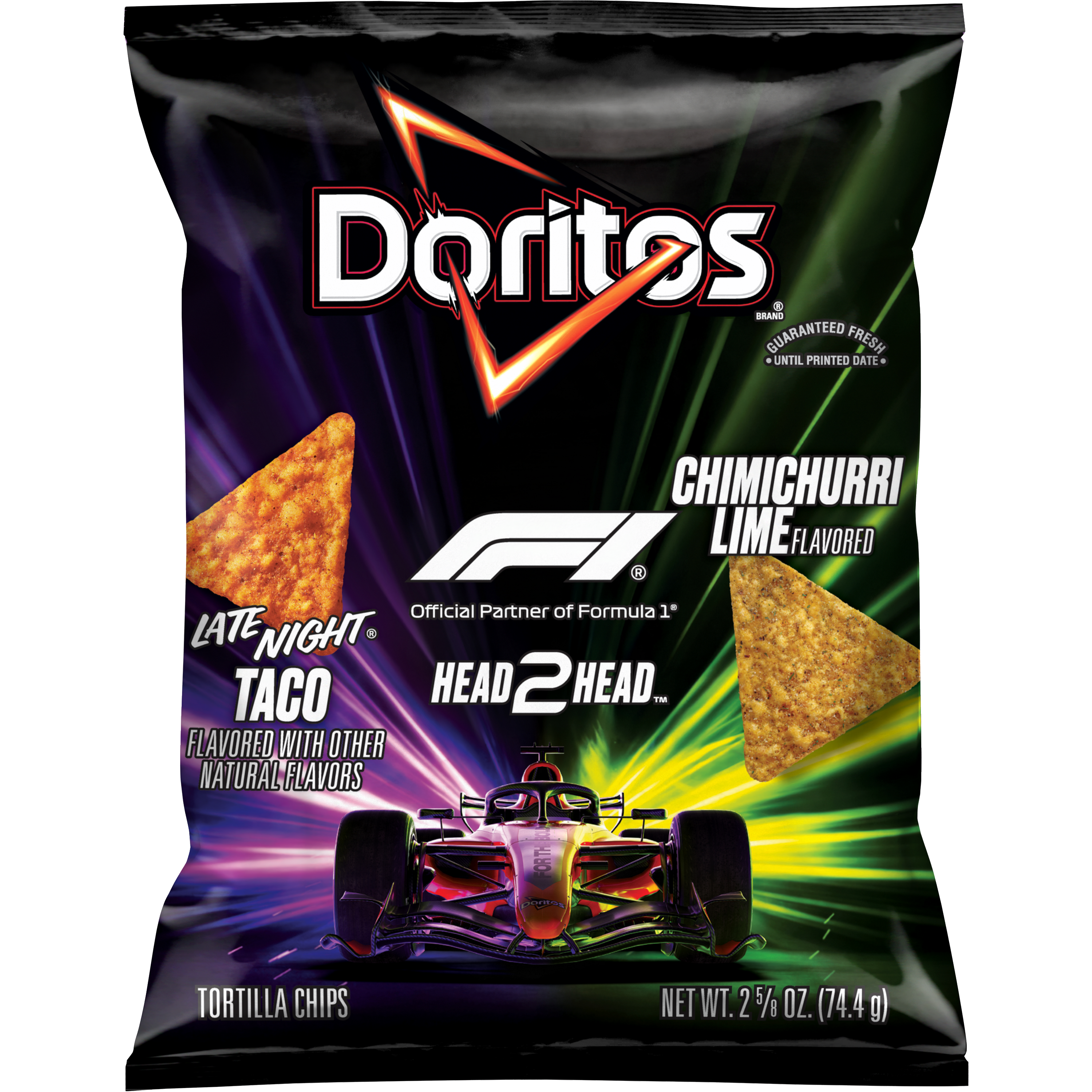 Doritos, Late Night Taco & Chimichurri Lime Flavored, Tortilla Chips