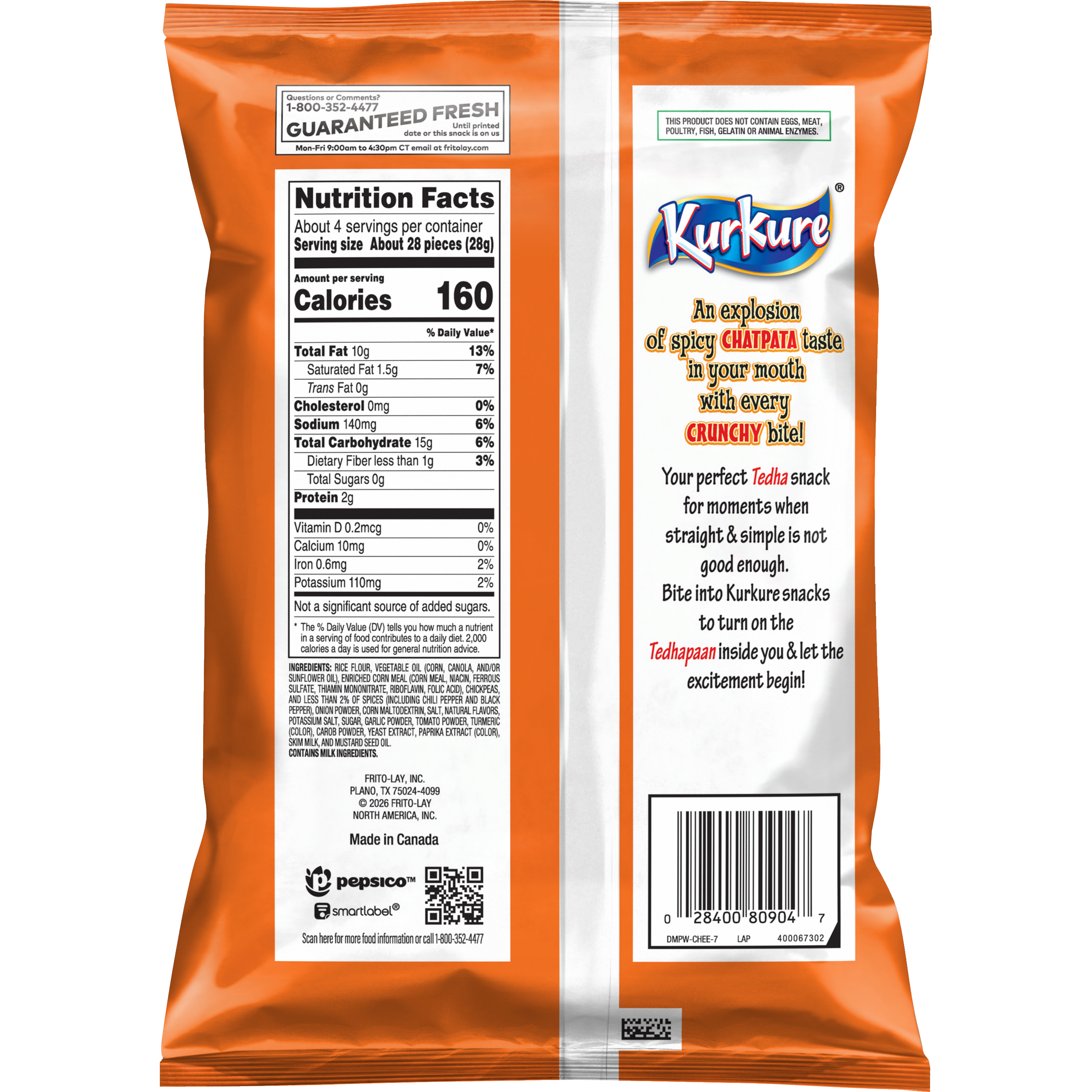 Kurkure, Masala Munch Flavored, Rice And Corn Snacks thumbnail