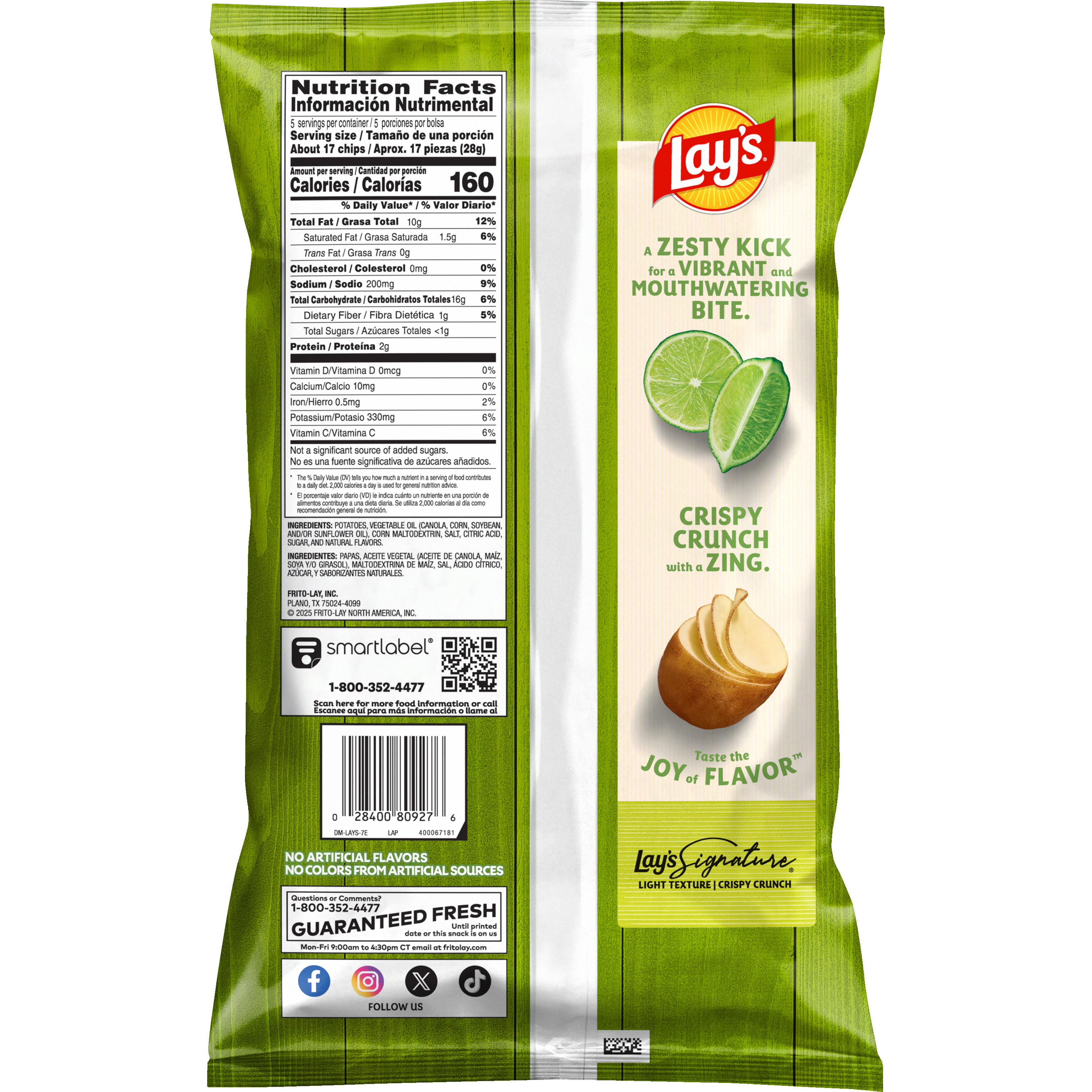 Lay's, Limon Flavored, Potato Chips thumbnail