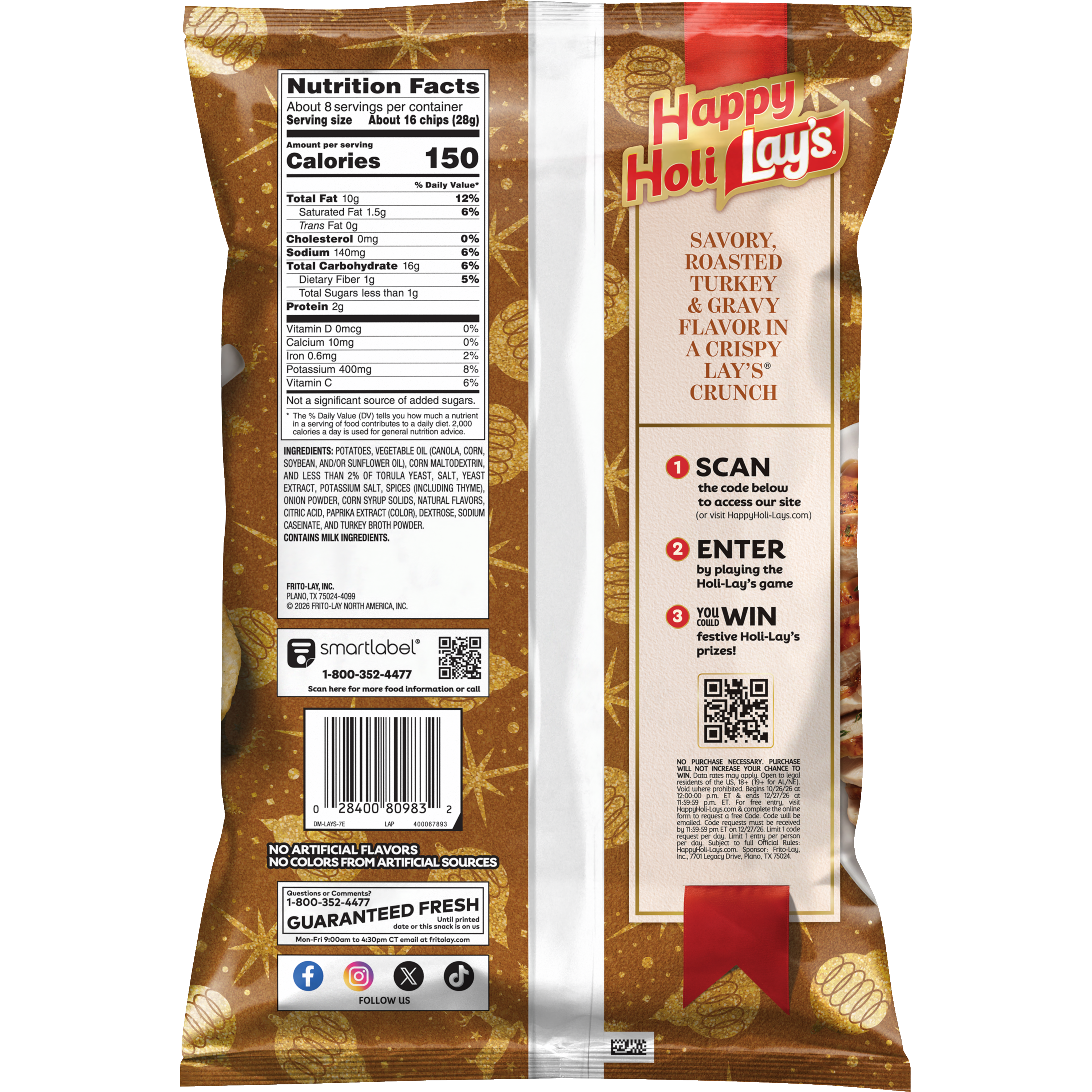 Lay's, Roasted Holiday Turkey Flavored, Potato Chips thumbnail