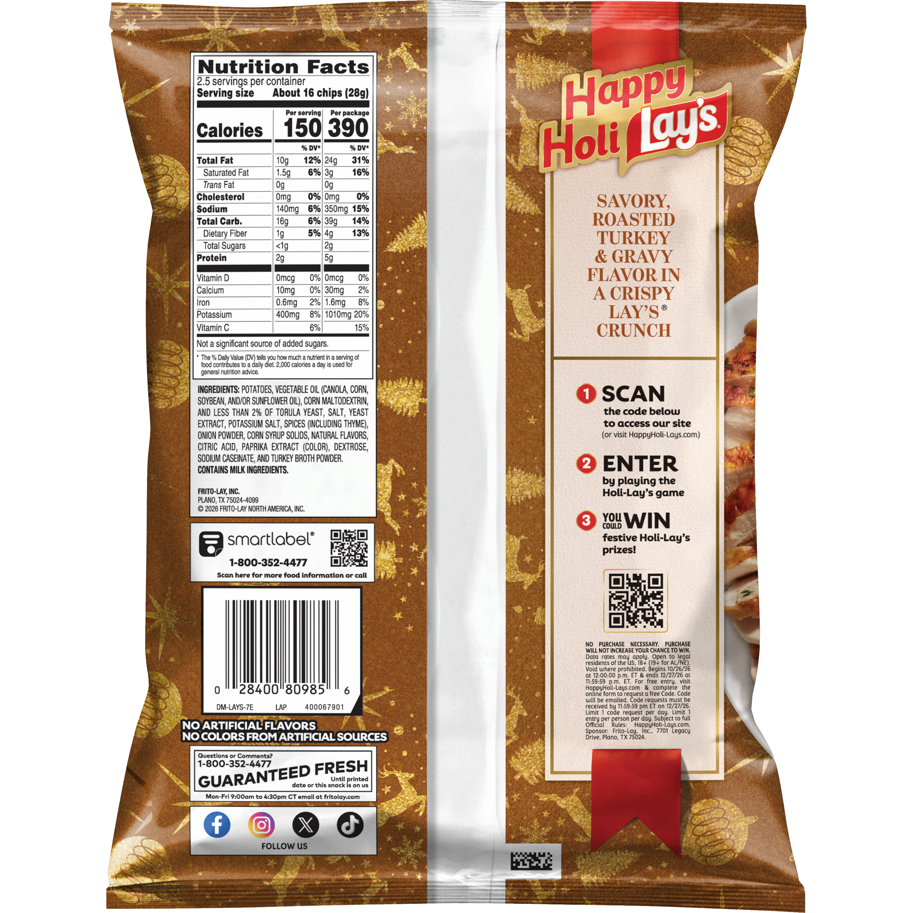 Lay's, Roasted Holiday Turkey Flavored, Potato Chips thumbnail