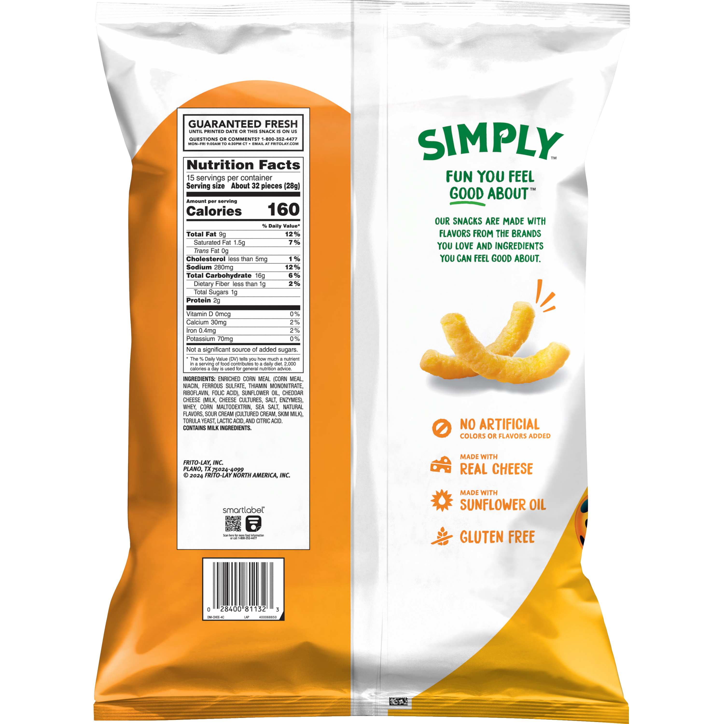 Cheetos, Simply, Puffs, White Cheddar, Cheese Flavored Snacks thumbnail