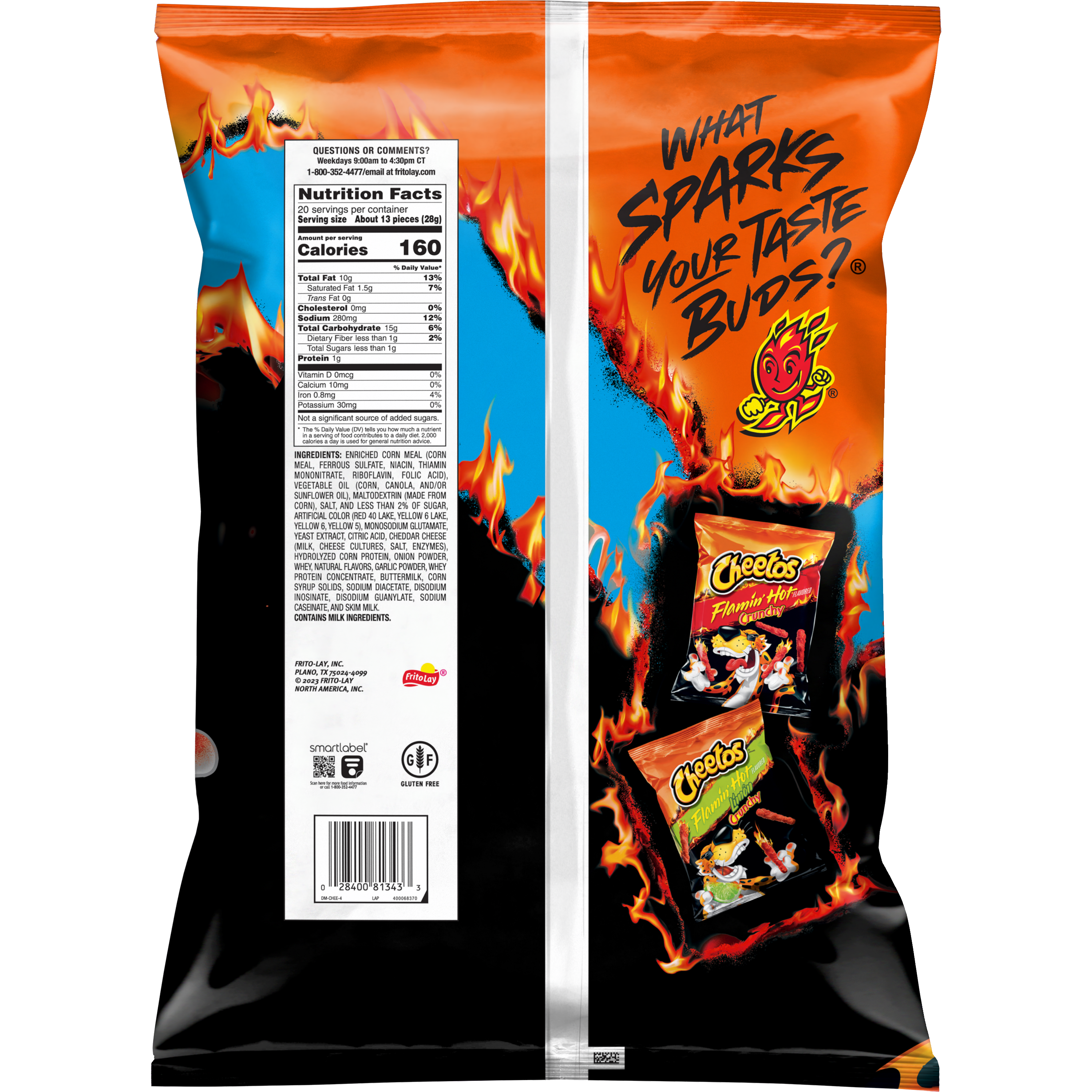 Cheetos, Puffs, Flamin' Hot Flavored, Cheese Flavored Snacks thumbnail