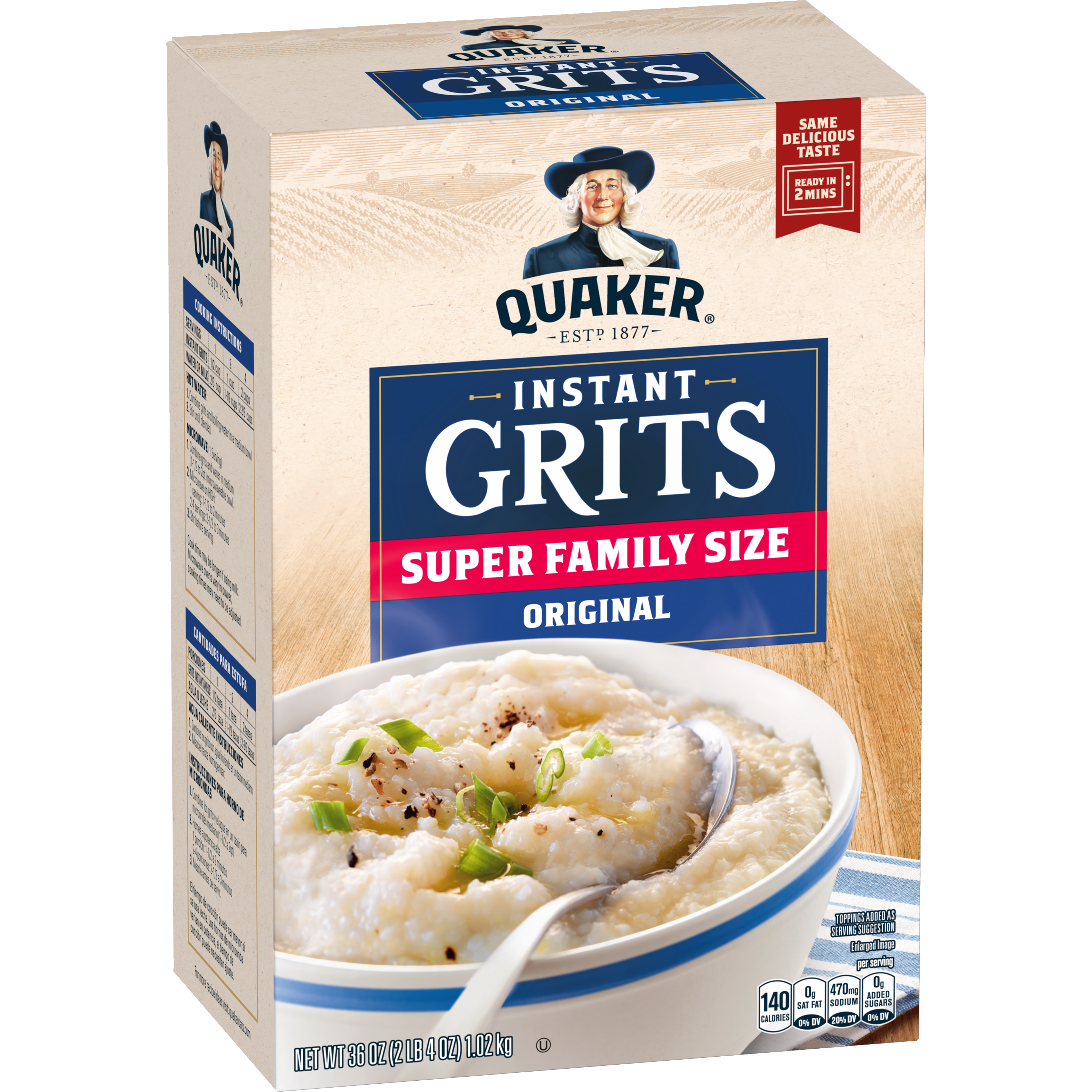 Quaker, Super Family Size, Original, Instant Grits thumbnail