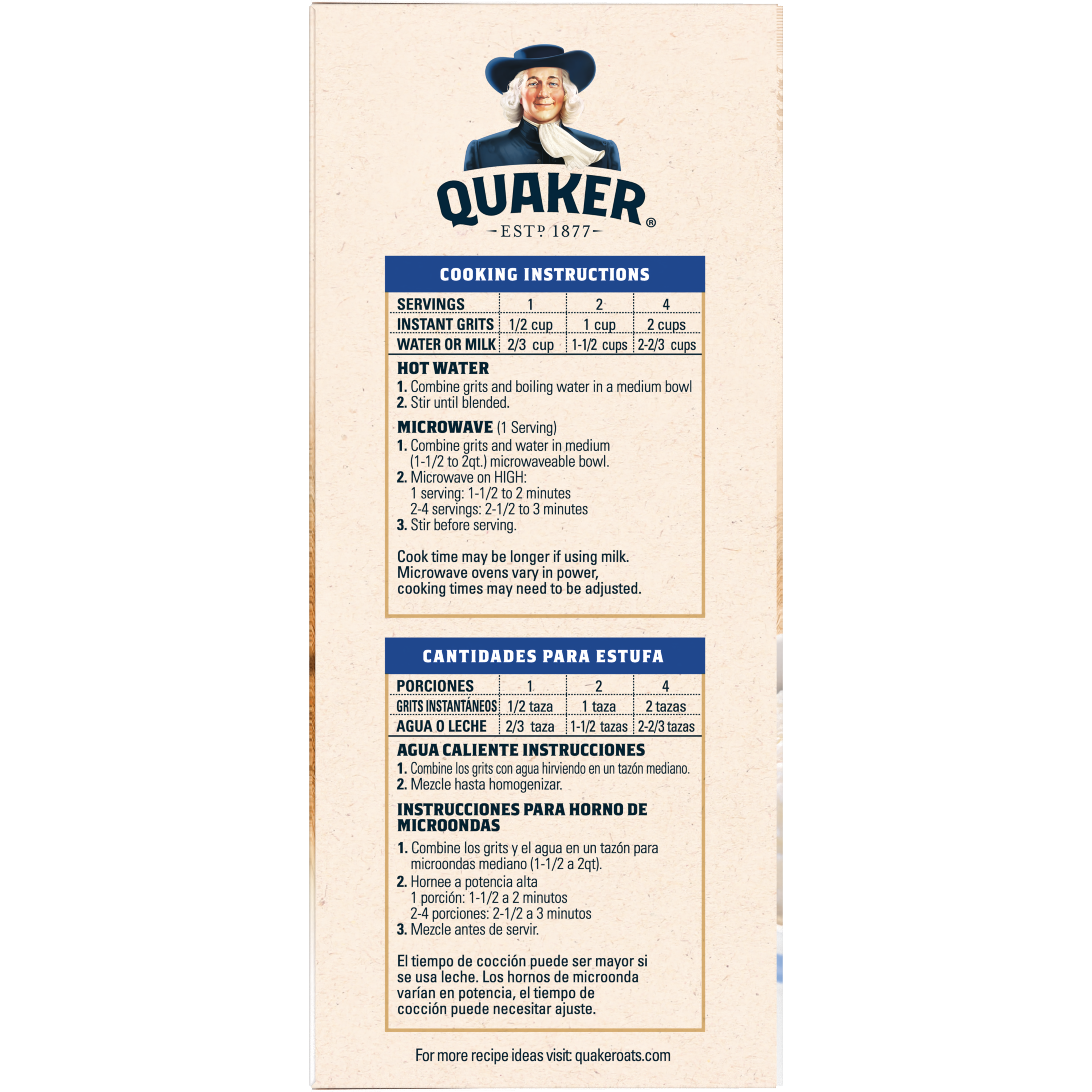 Quaker, Super Family Size, Original, Instant Grits thumbnail