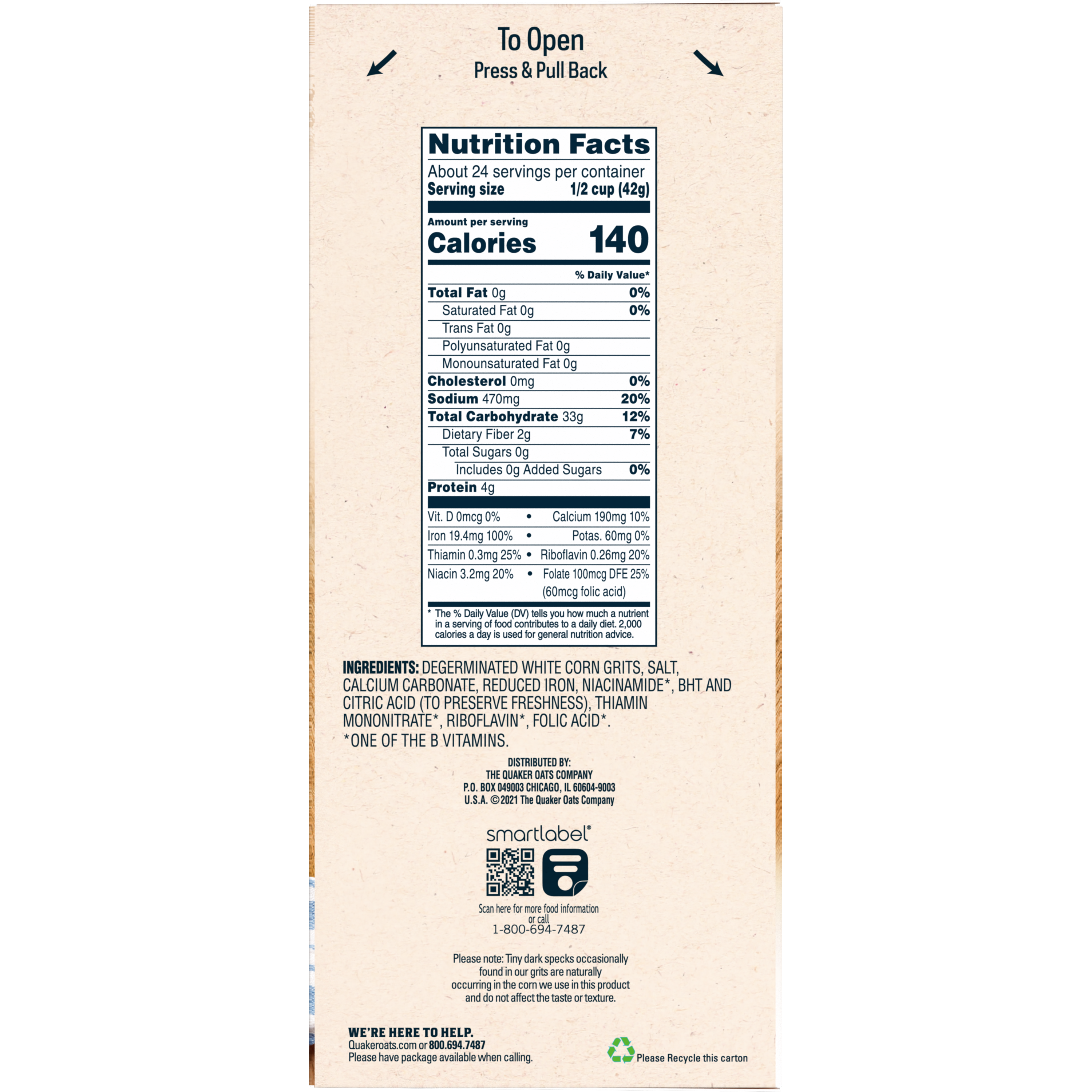 Quaker, Super Family Size, Original, Instant Grits thumbnail