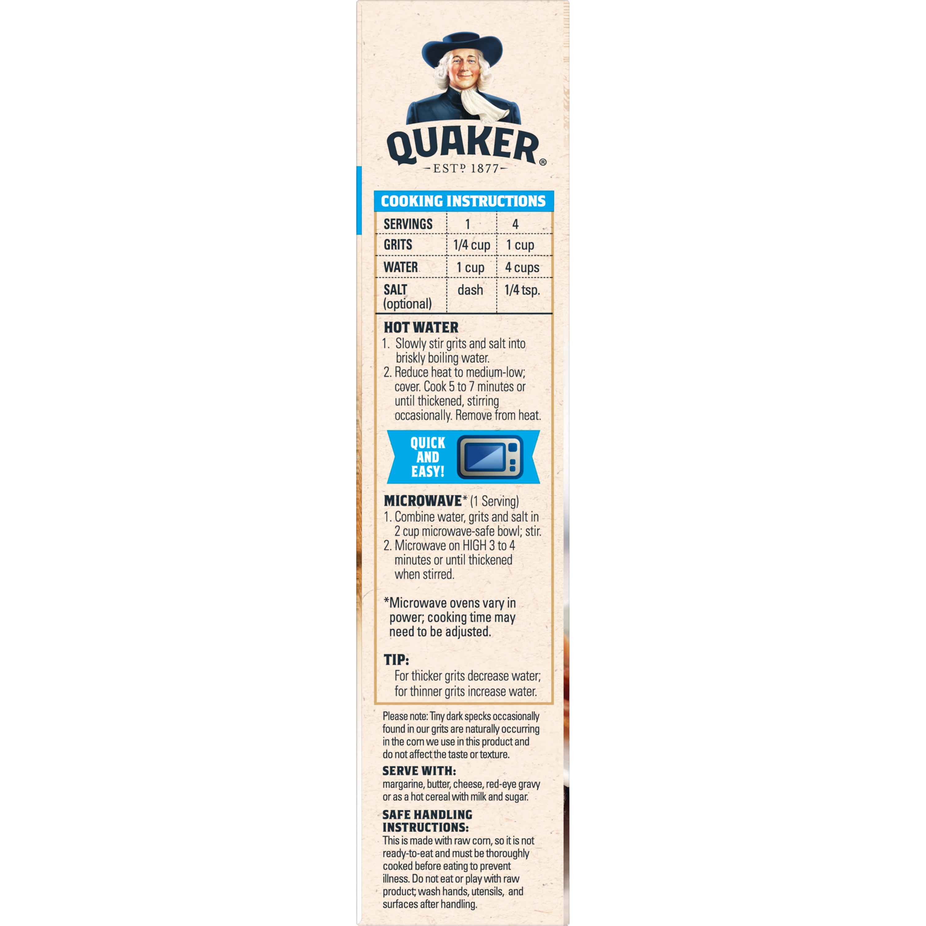 Quaker, Quick 5-Minute, Grits thumbnail