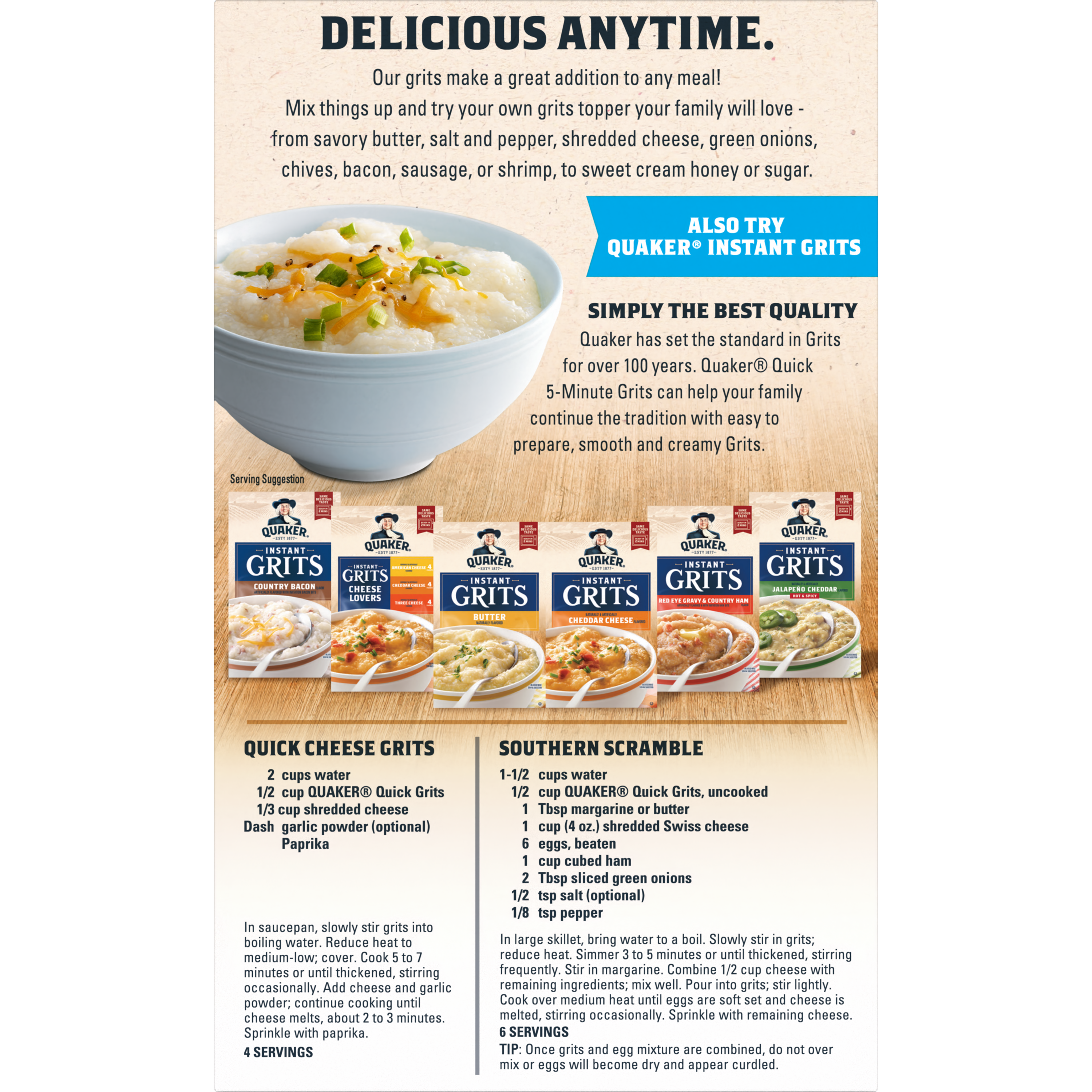 Quaker, Quick 5-Minute, Grits thumbnail