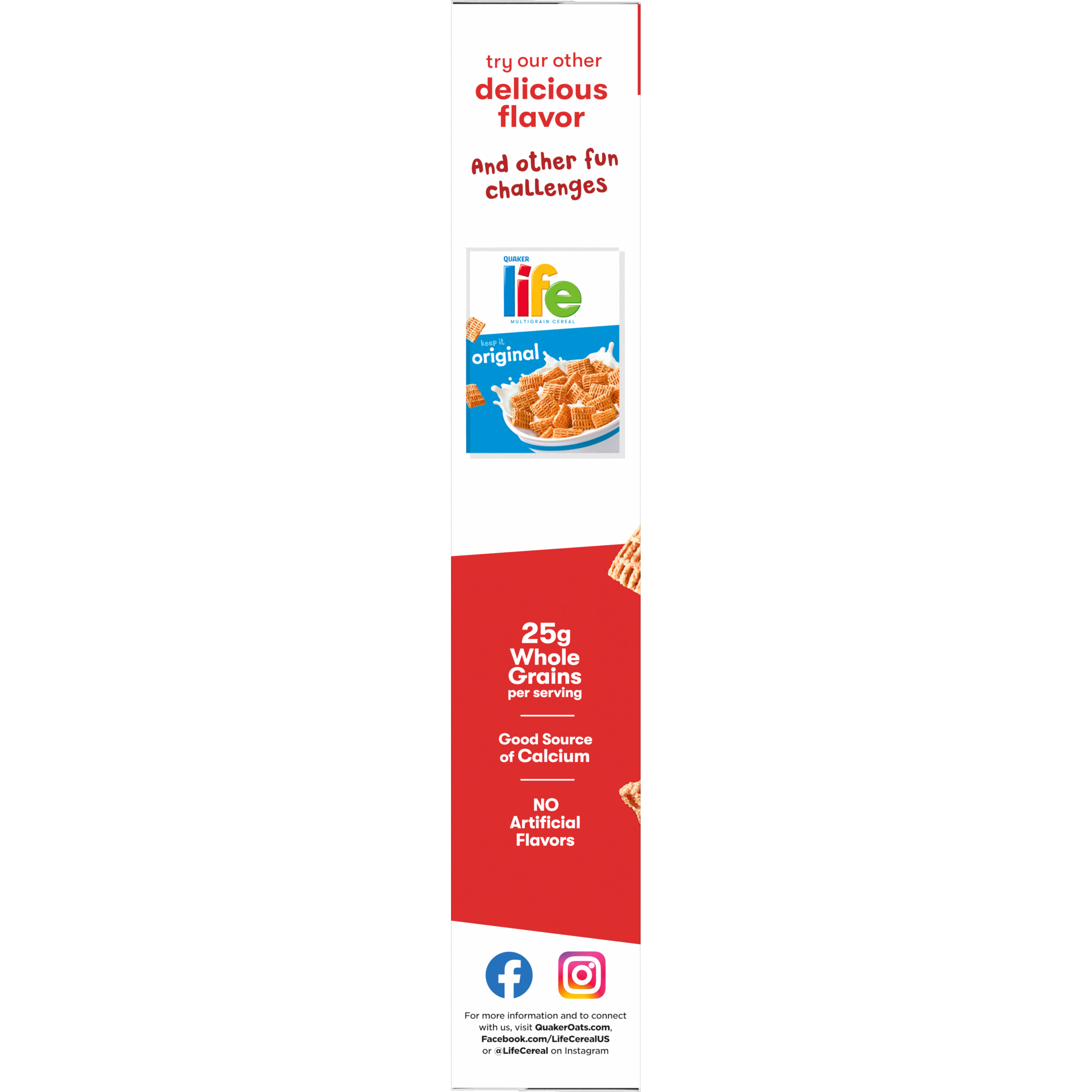 Quaker, Life, Large Size, Cinnamon, Multigrain Cereal thumbnail