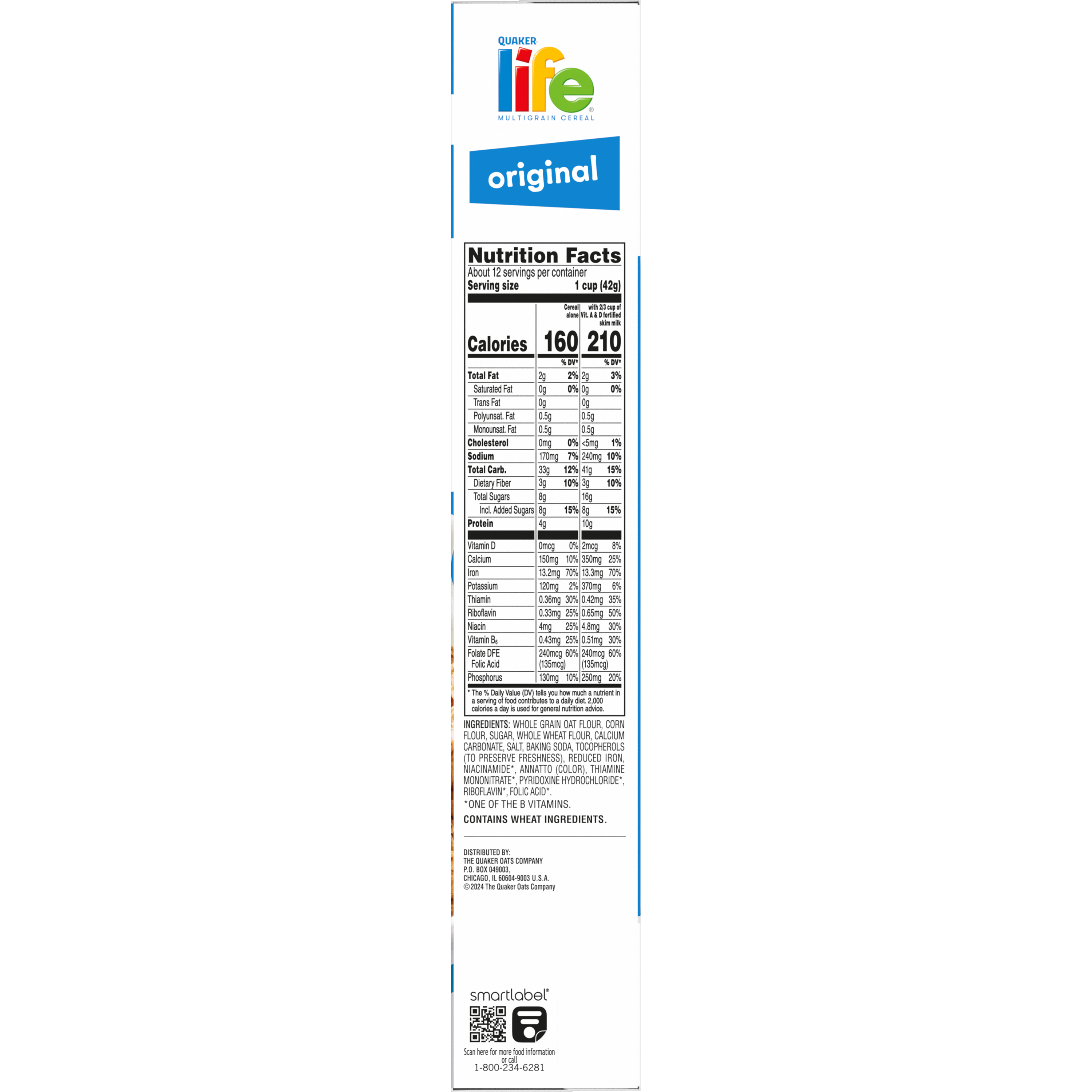 Quaker, Life, Large Size, Original, Multigrain Cereal thumbnail
