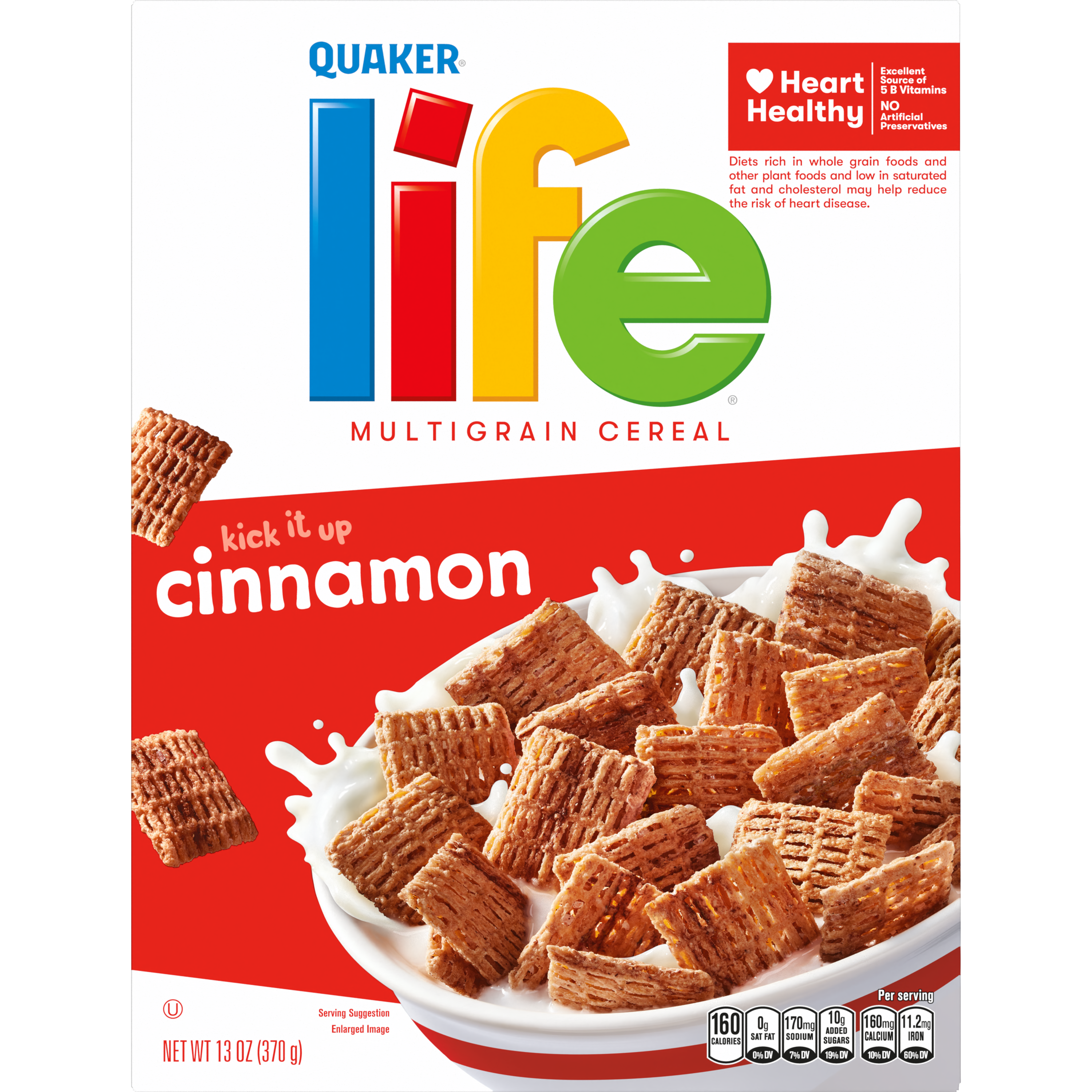 Quaker, Life, Cinnamon, Multigrain Cereal