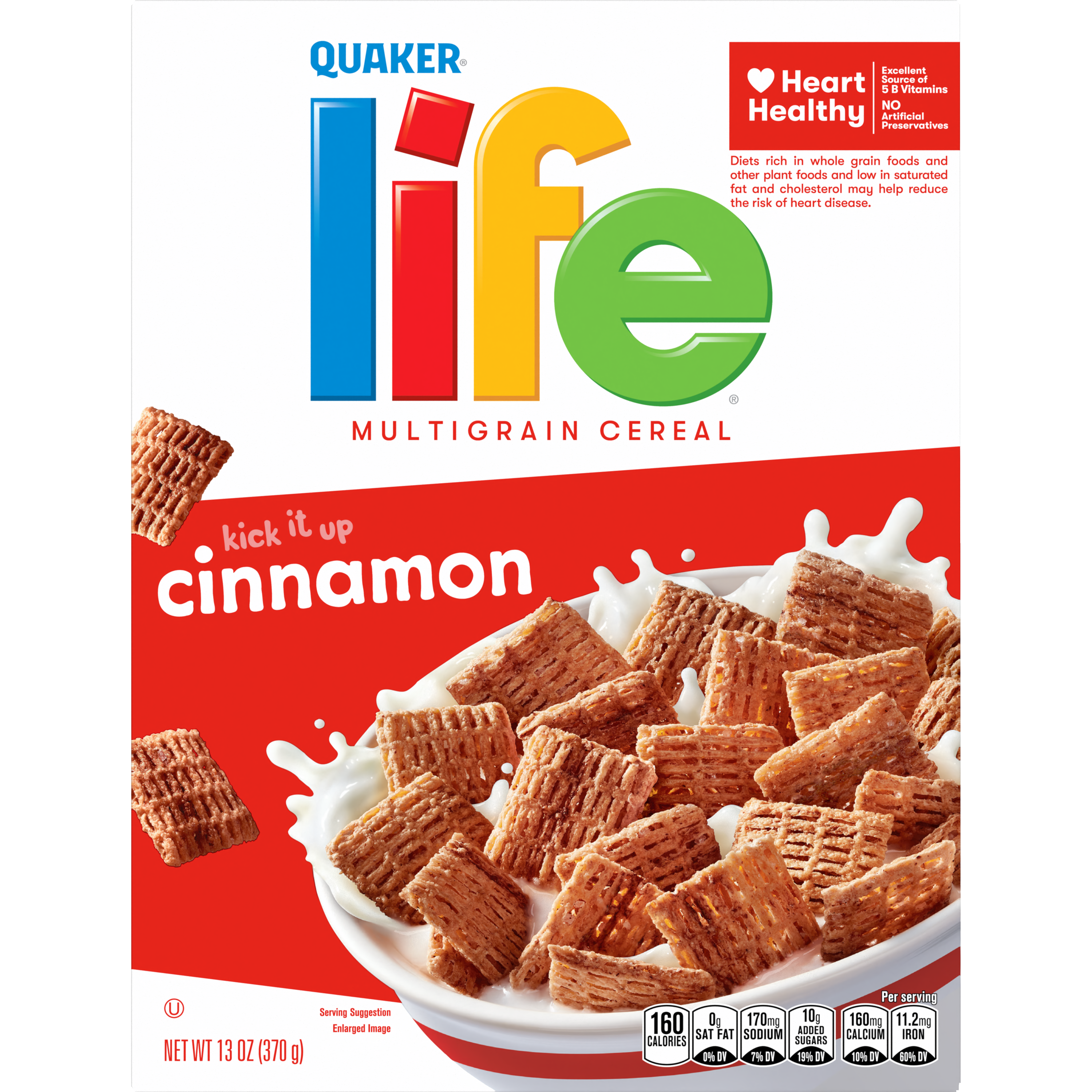Quaker, Life, Cinnamon, Multigrain Cereal