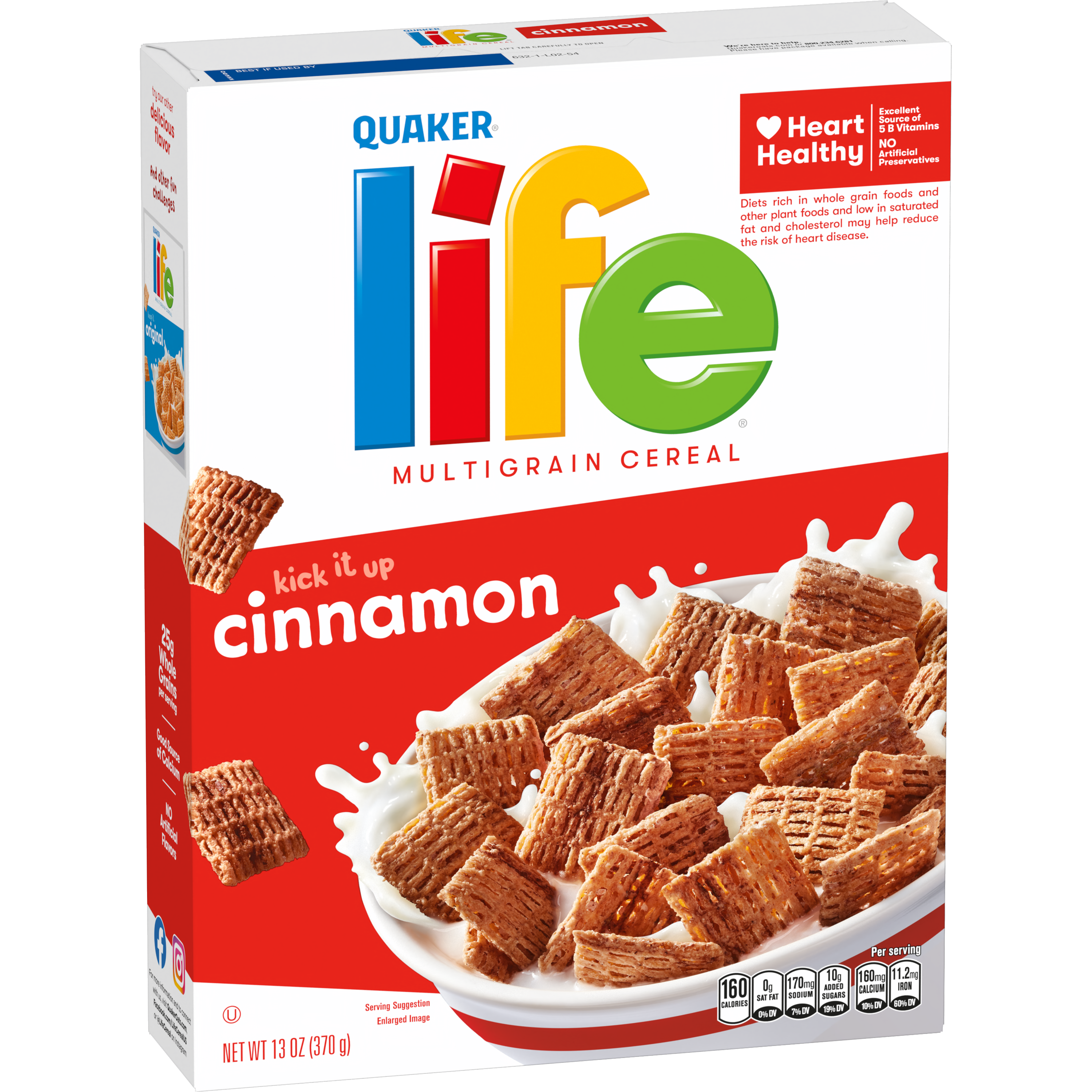 Quaker, Life, Cinnamon, Multigrain Cereal thumbnail