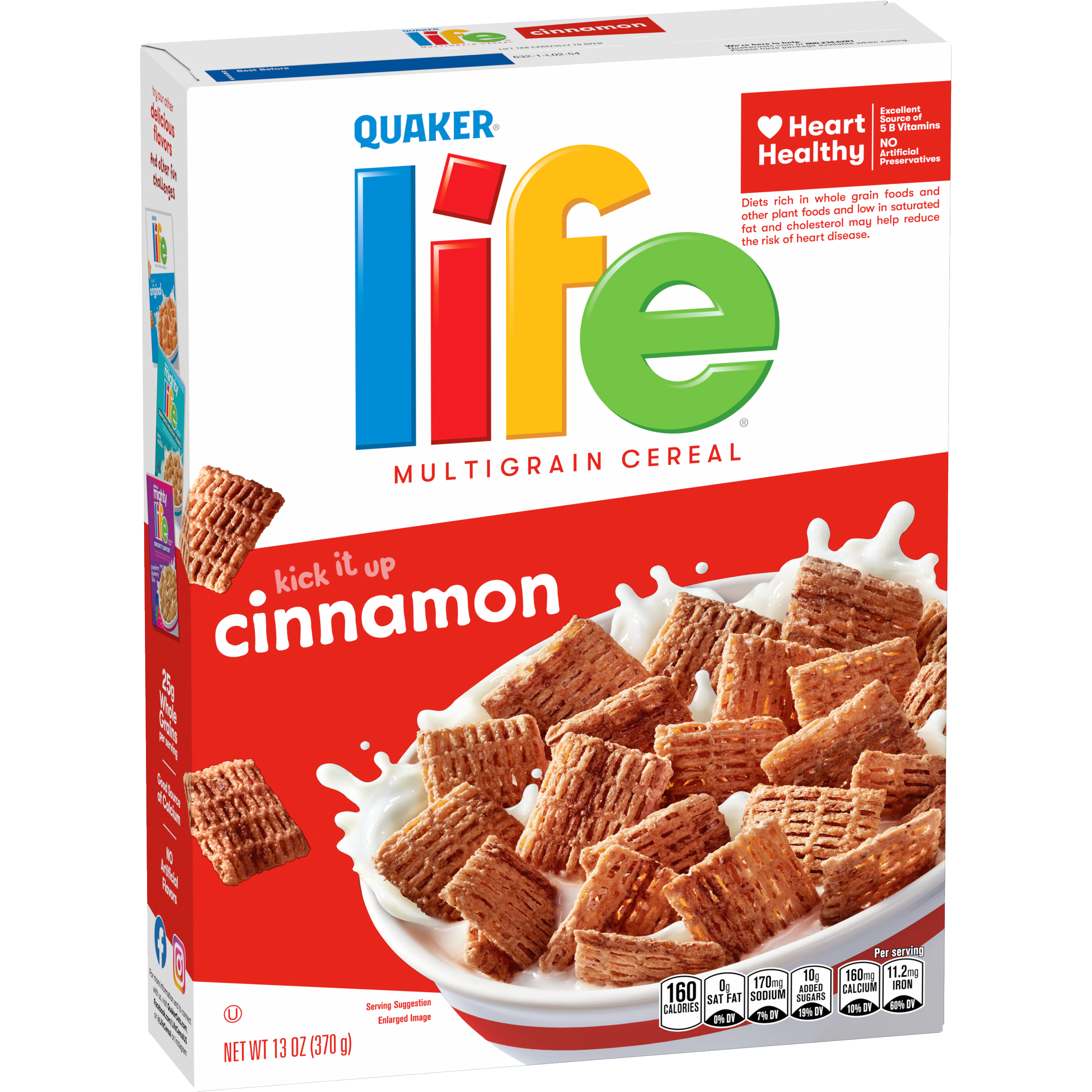 Quaker, Life, Cinnamon, Multigrain Cereal thumbnail