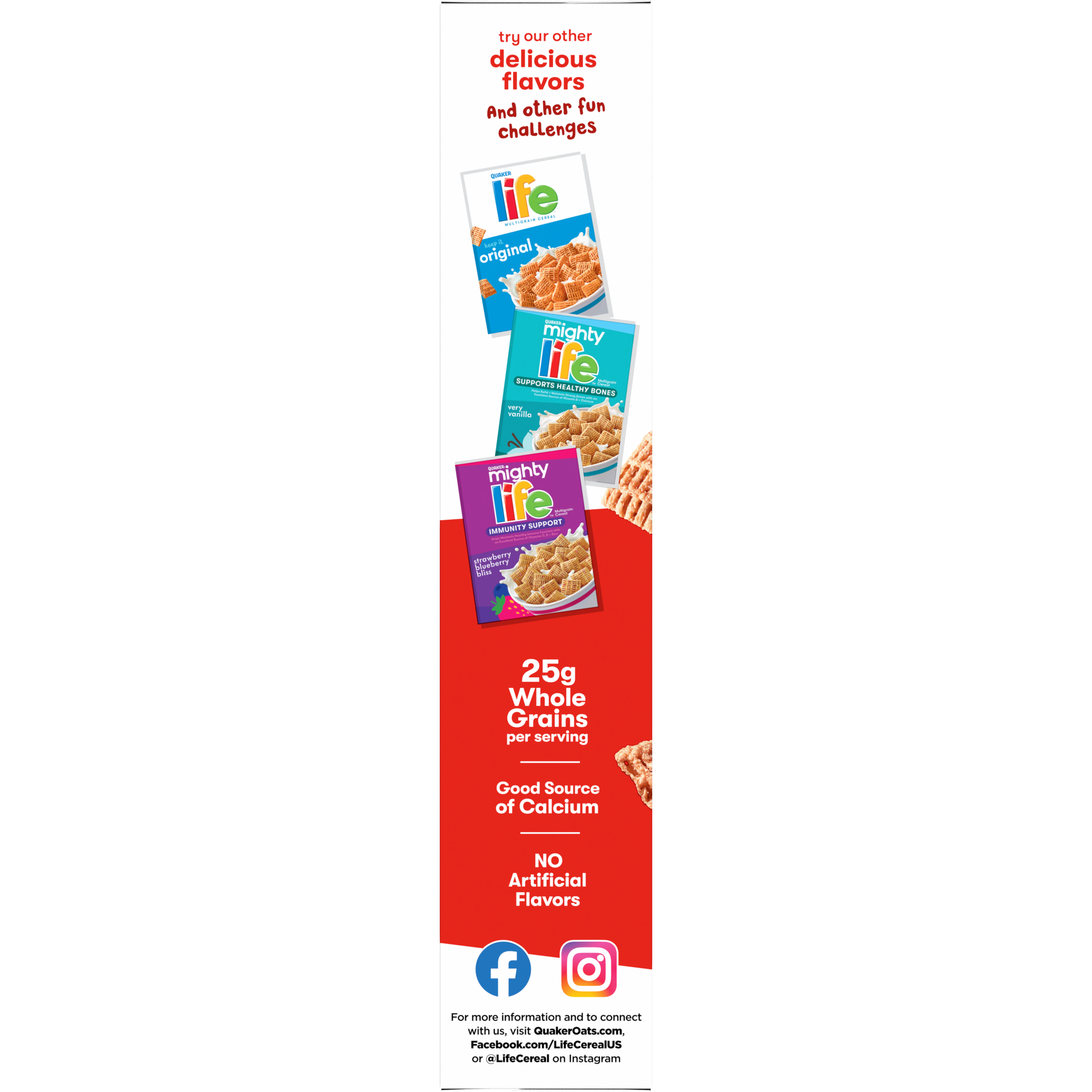 Quaker, Life, Cinnamon, Multigrain Cereal thumbnail