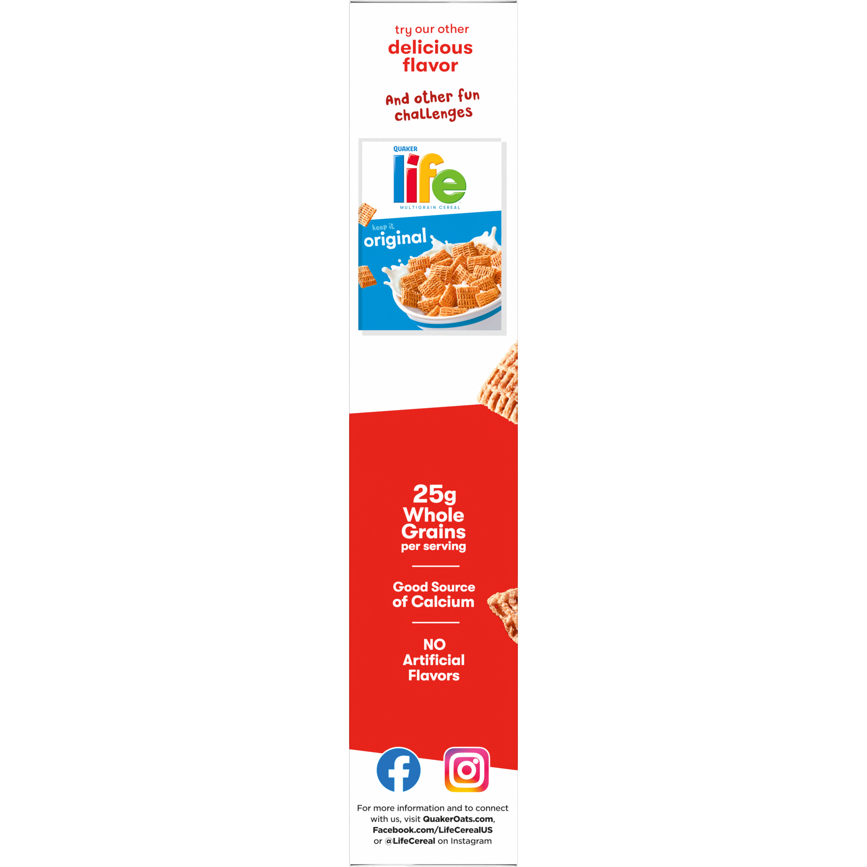 Quaker, Life, Cinnamon, Multigrain Cereal thumbnail
