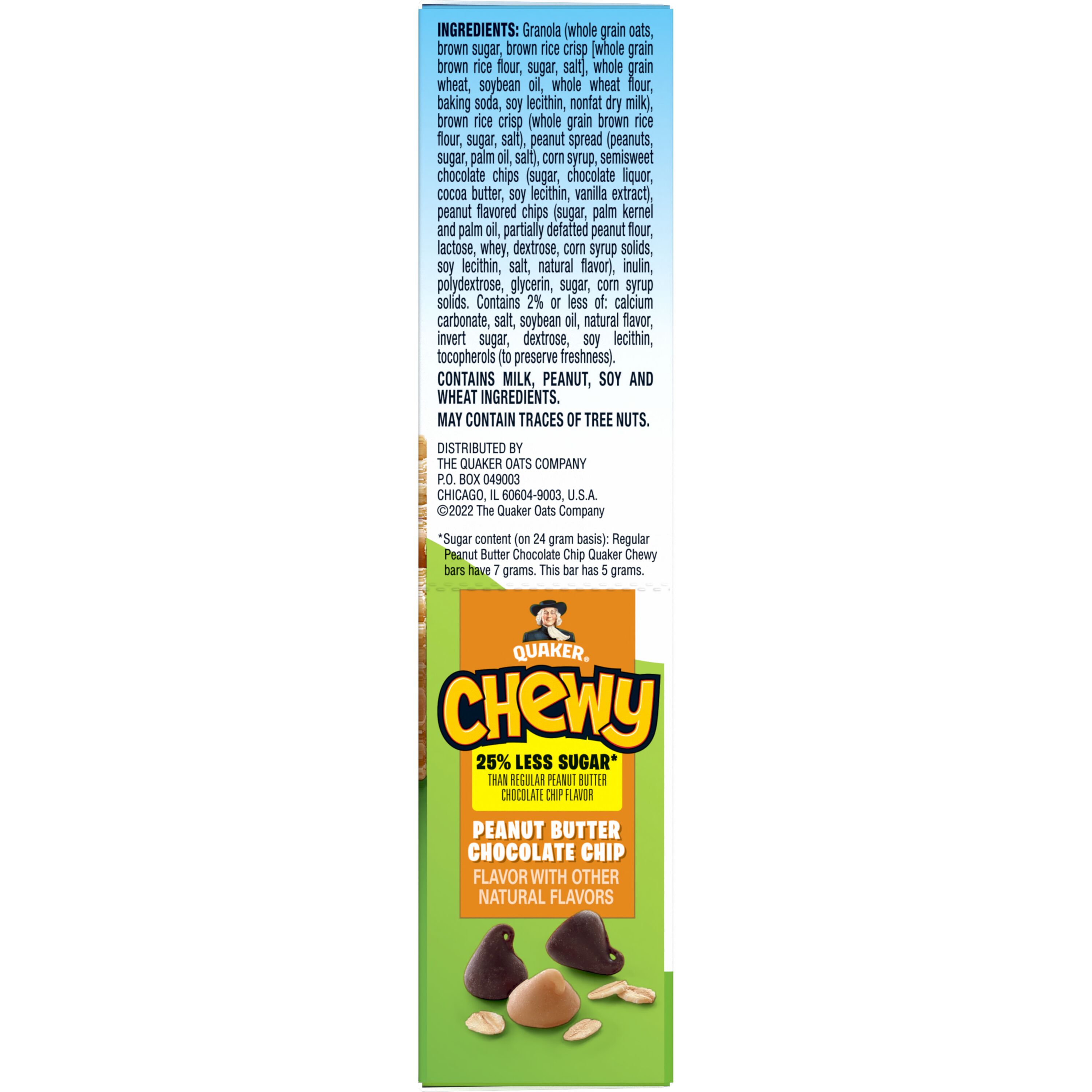 Quaker, Chewy, Peanut Butter Chocolate Chip Flavor, Granola Bars thumbnail