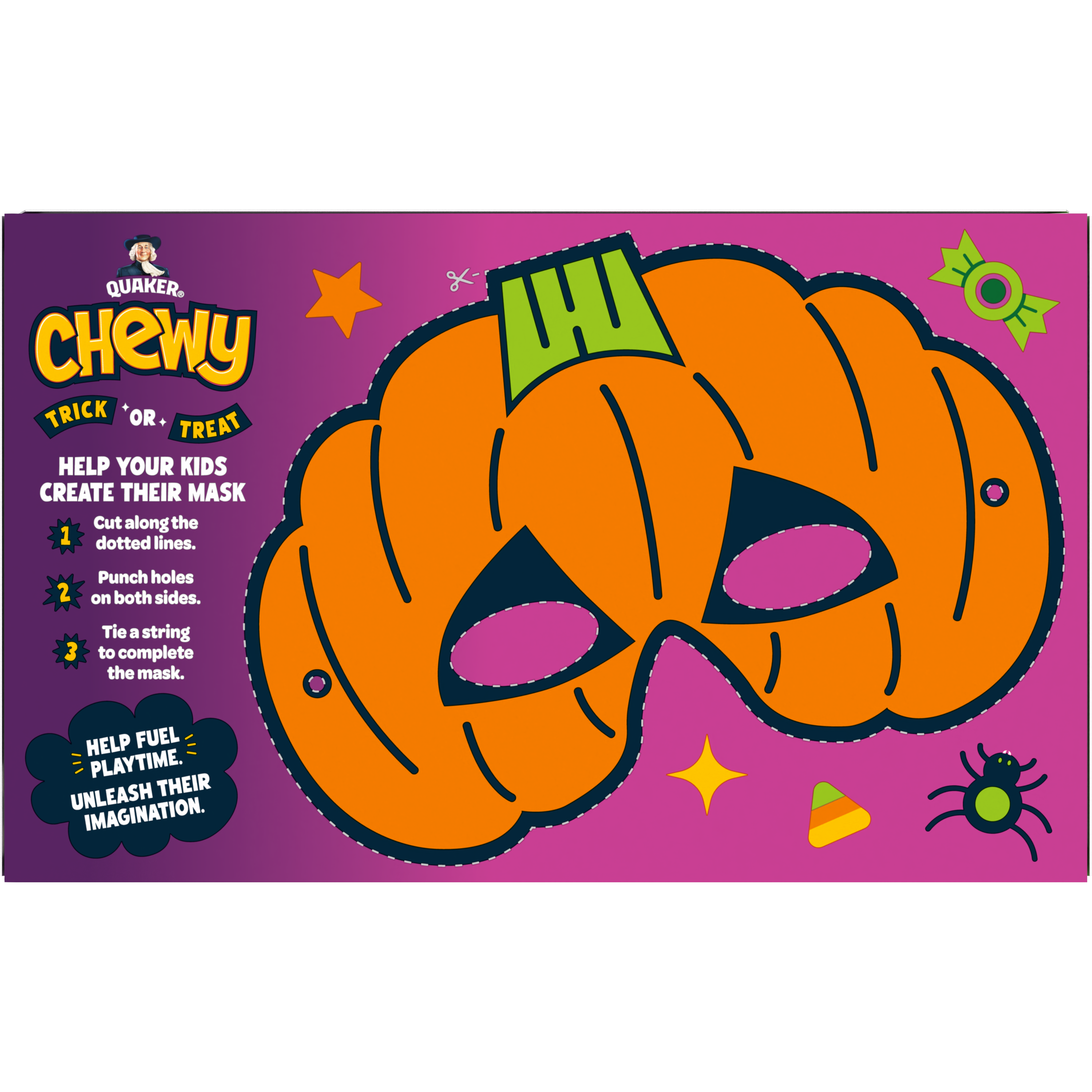 Quaker, Chewy, Halloween Minis, Chocolate Chip With Sprinkles, Mini Granola Bars thumbnail