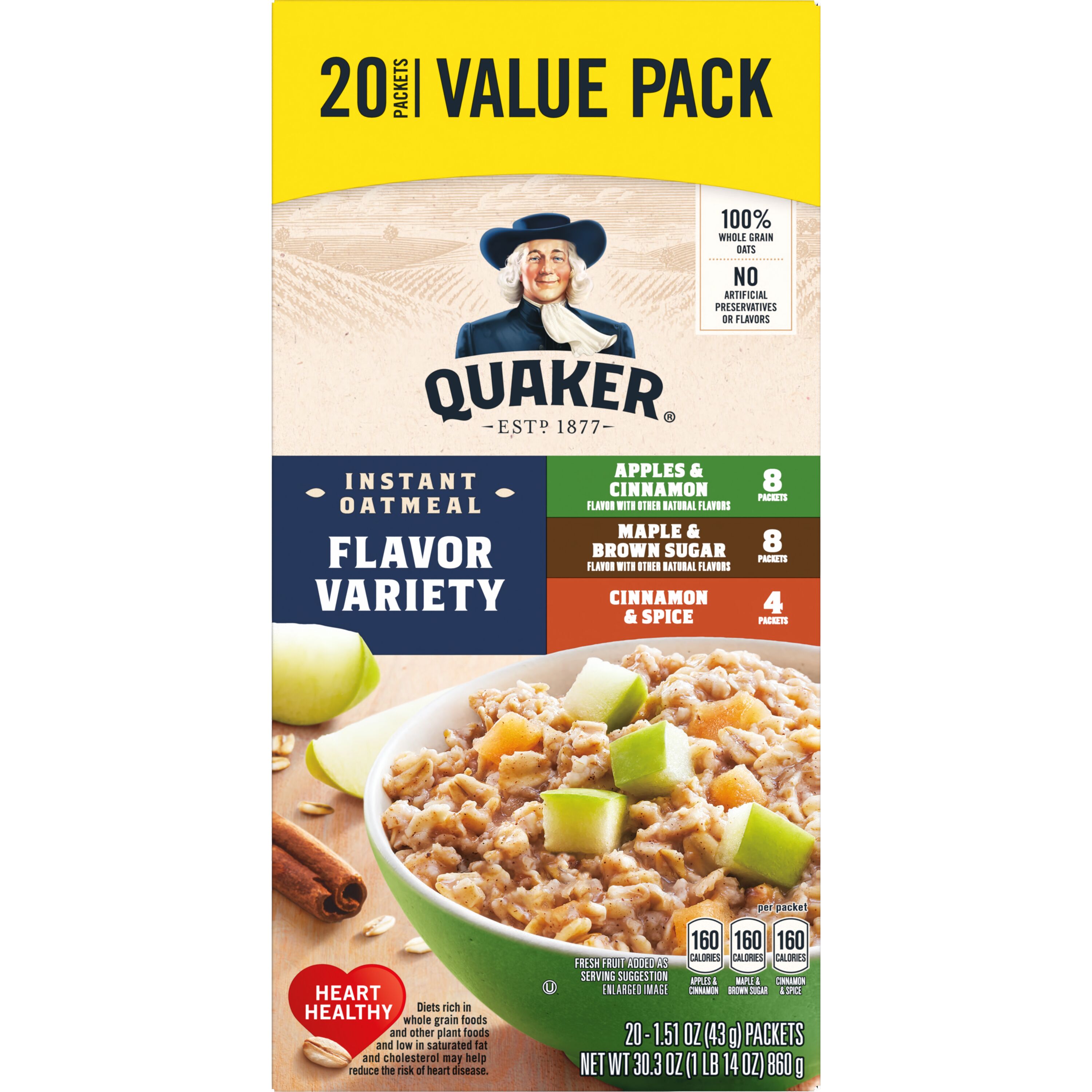 Quaker, Flavor Variety, Instant Oatmeal