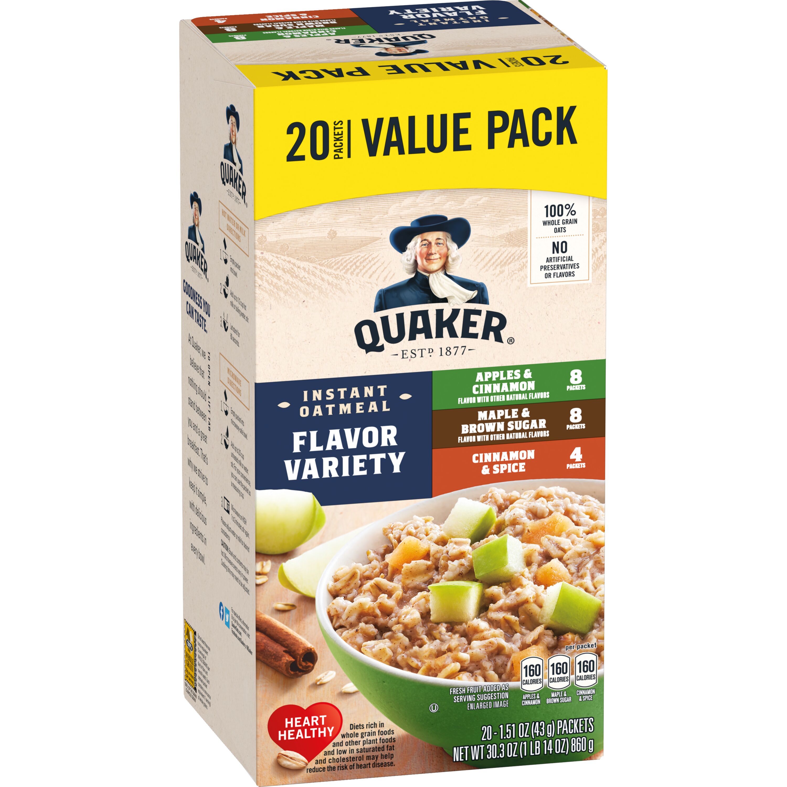 Quaker, Flavor Variety, Instant Oatmeal thumbnail