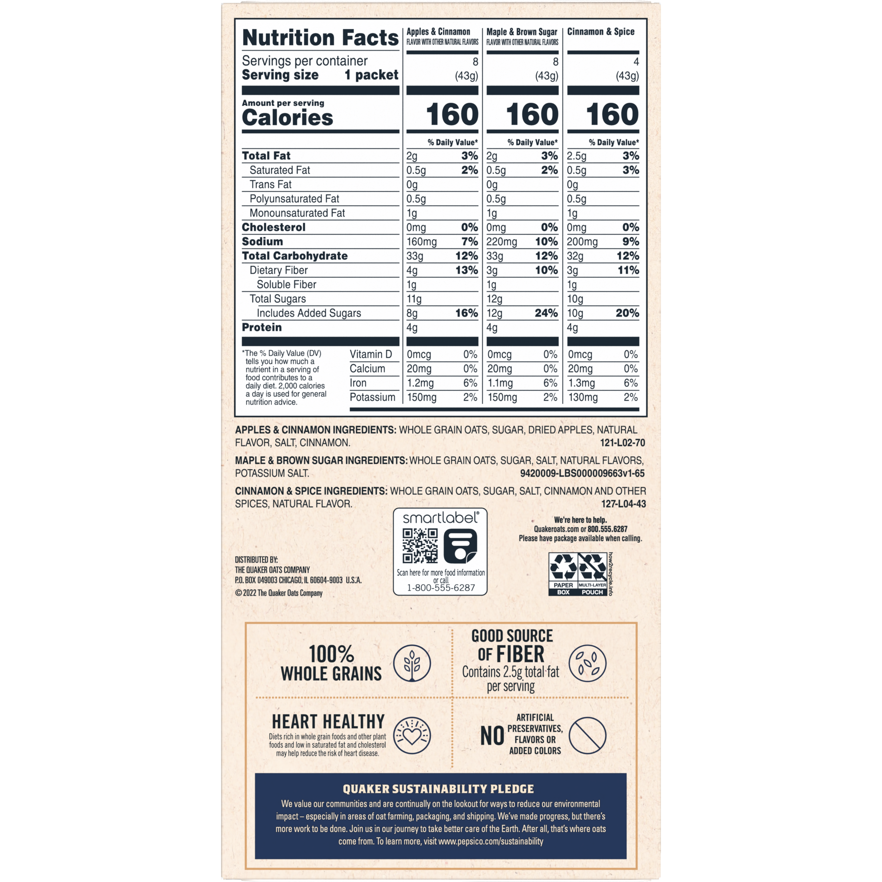 Quaker, Flavor Variety, Instant Oatmeal thumbnail