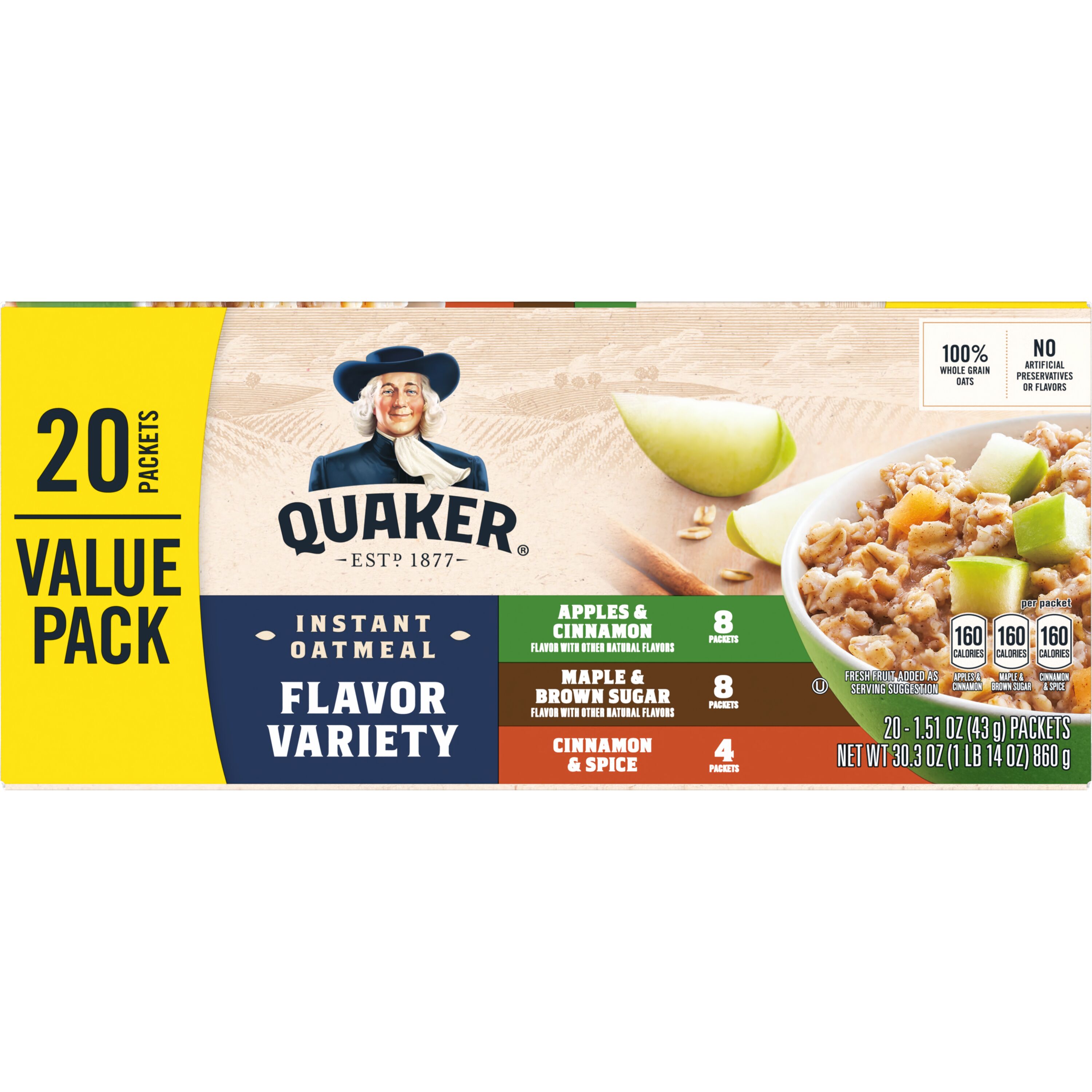 Quaker, Flavor Variety, Instant Oatmeal thumbnail