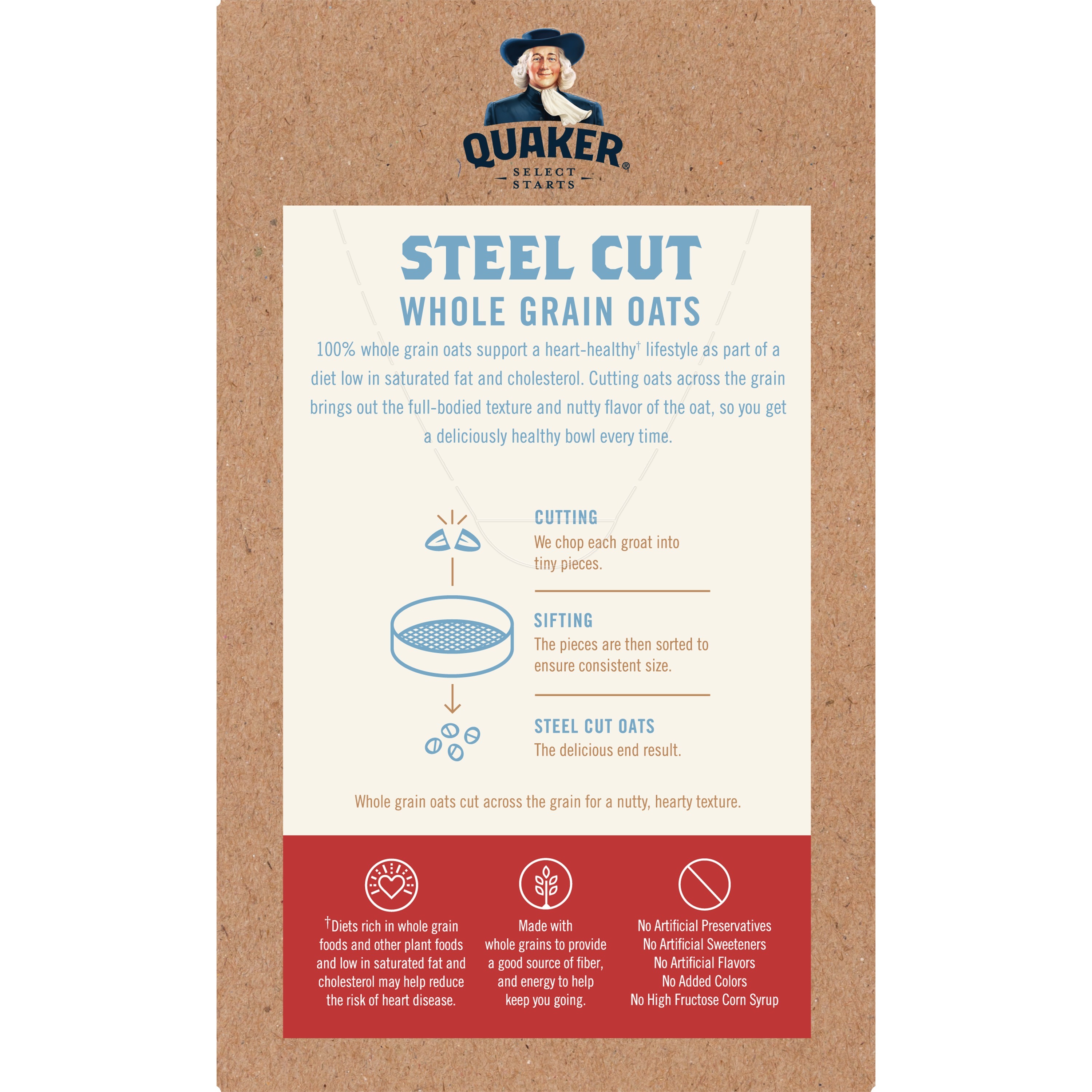 Quaker, Select Starts, Steel Cut, Blueberries & Cranberries Flavor, Quick 3-Minute Oatmeal thumbnail