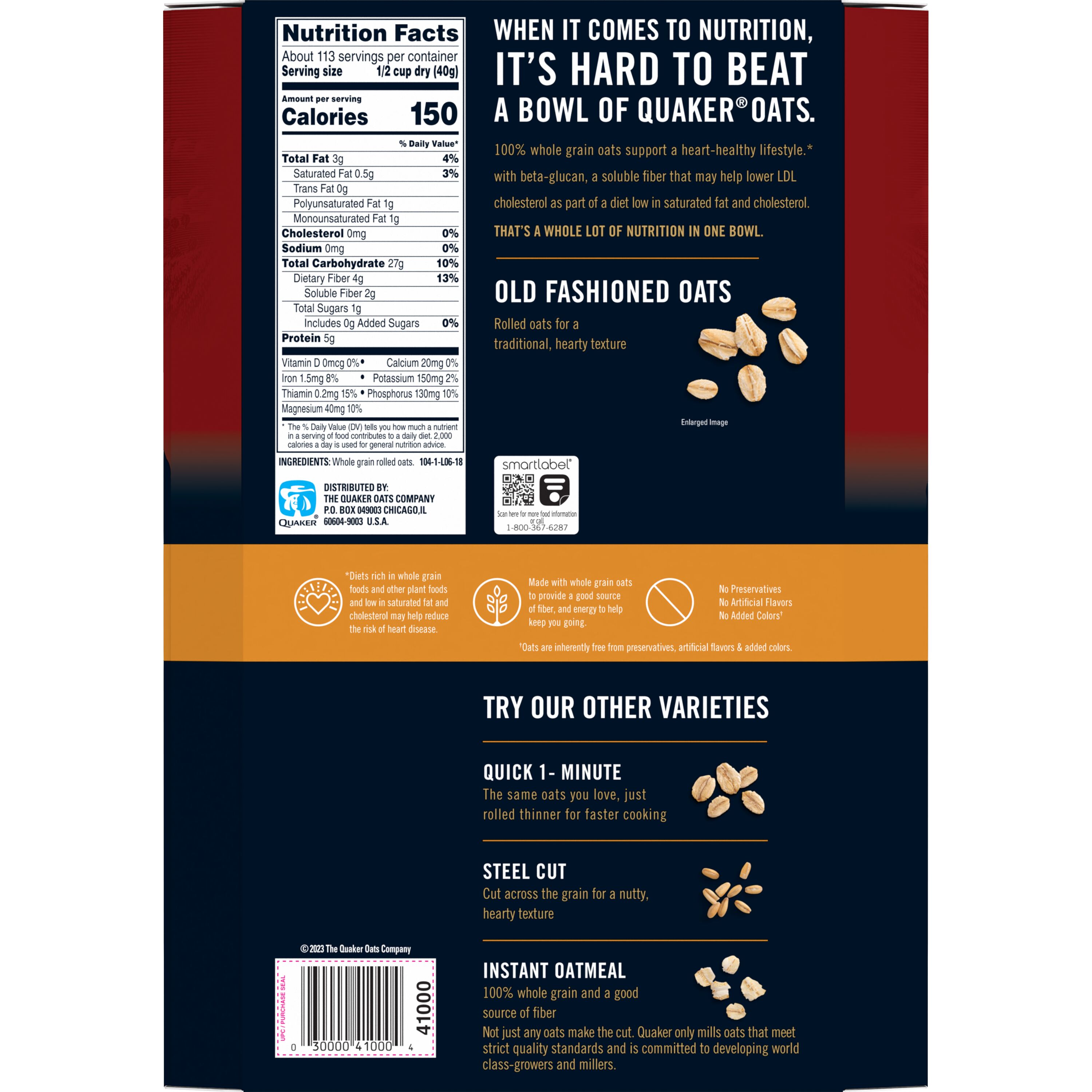 Quaker, Old Fashioned Oats thumbnail
