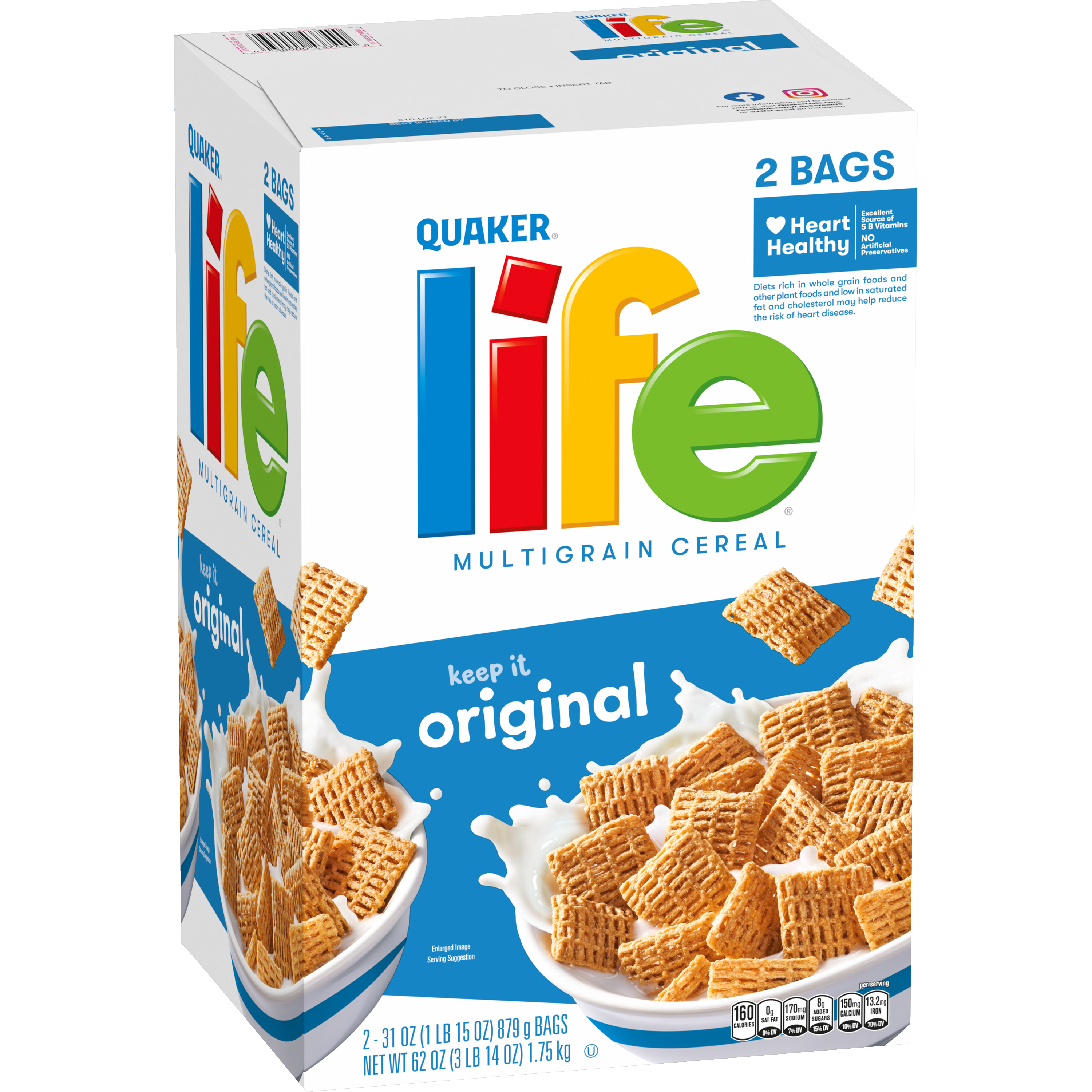 Quaker, Life, Original, Multigrain Cereal thumbnail