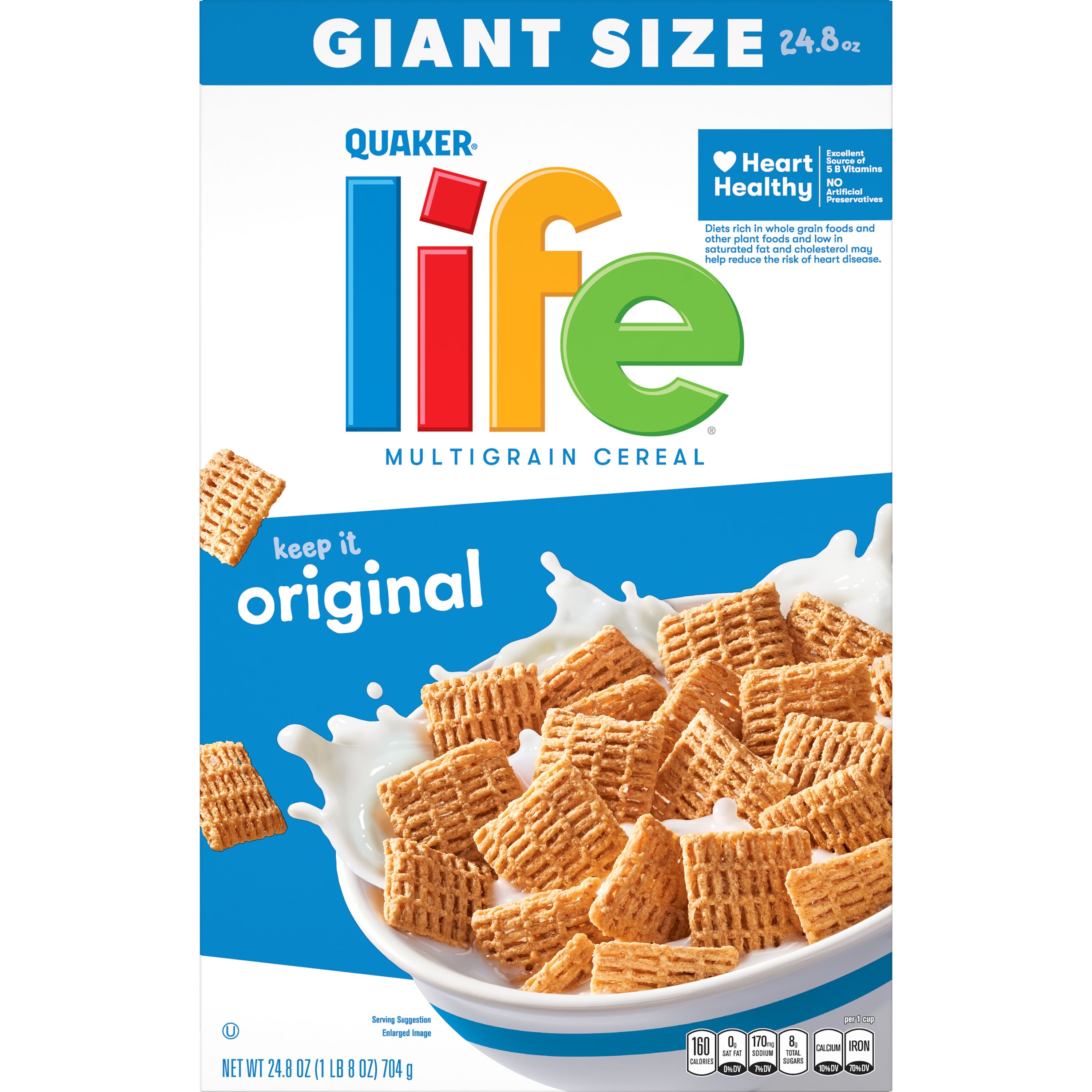Quaker, Life, Giant Size, Original, Multigrain Cereal
