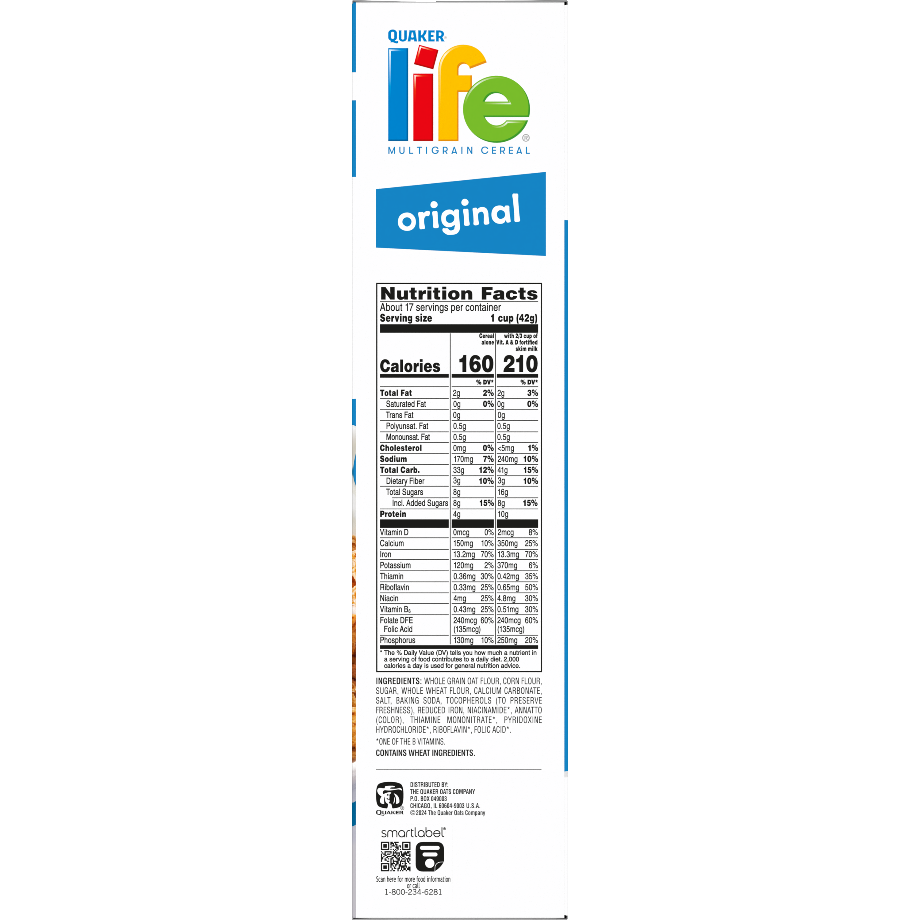 Quaker, Life, Giant Size, Original, Multigrain Cereal thumbnail