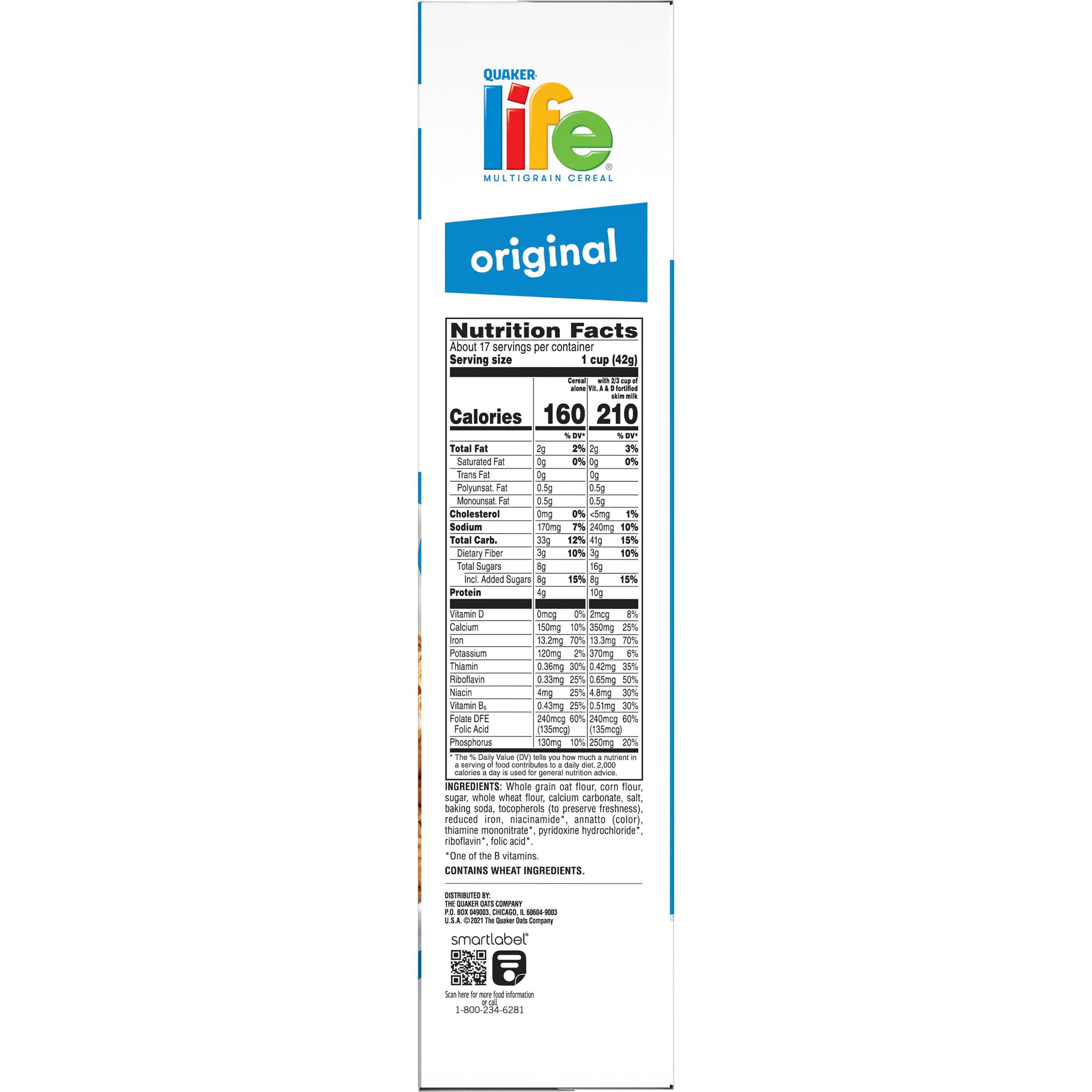 Quaker, Life, Giant Size, Original, Multigrain Cereal thumbnail