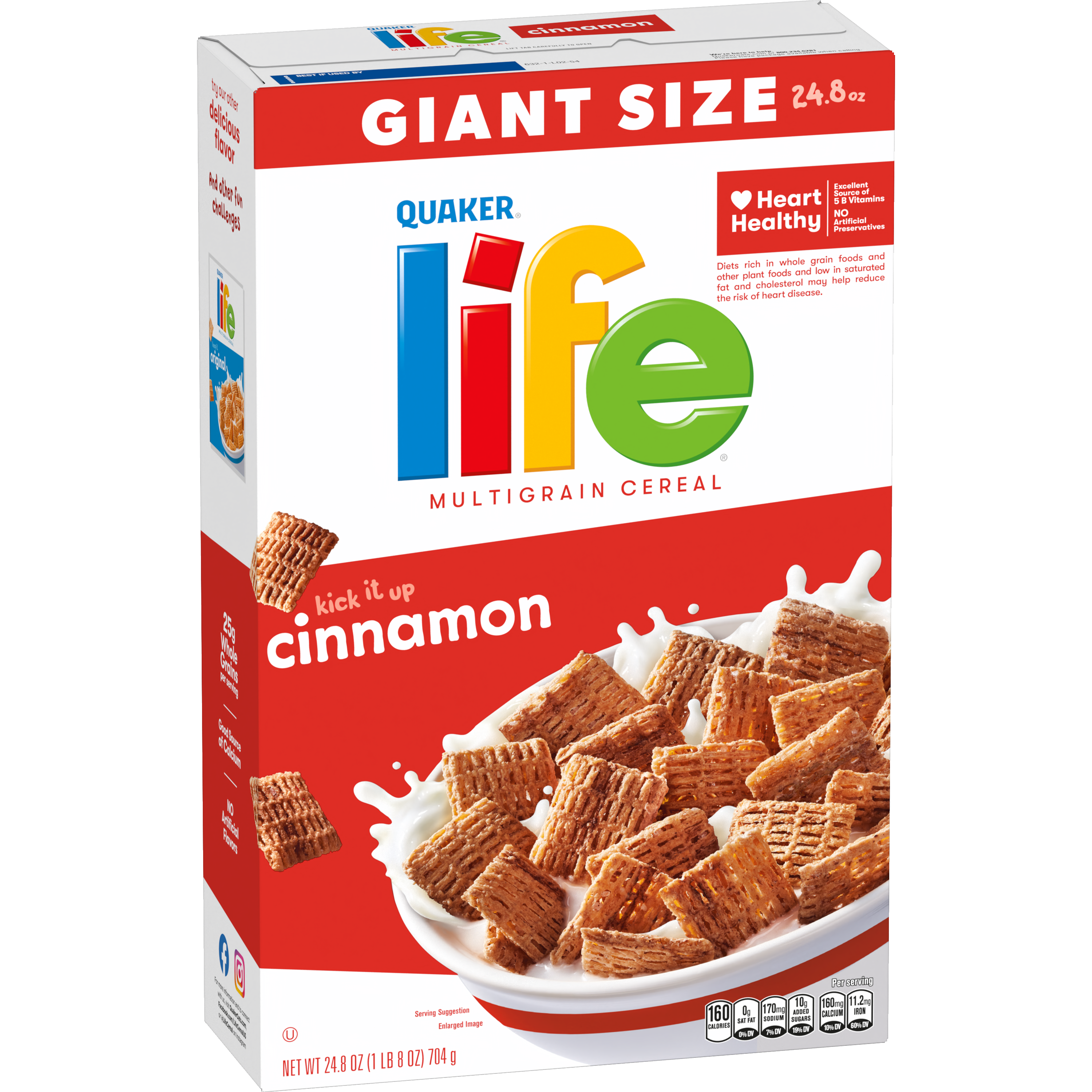 Quaker, Life, Giant Size, Cinnamon, Multigrain Cereal thumbnail