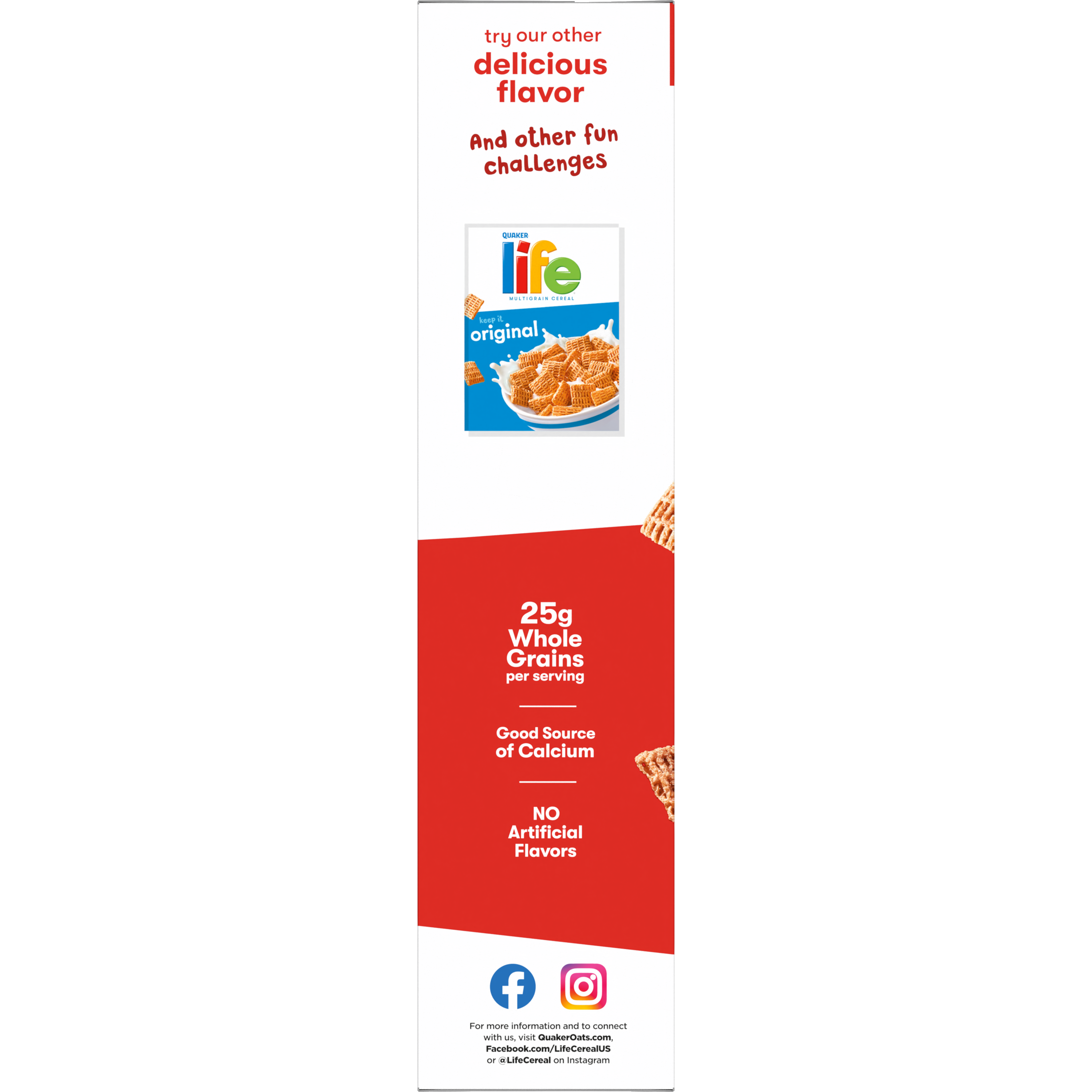 Quaker, Life, Giant Size, Cinnamon, Multigrain Cereal thumbnail
