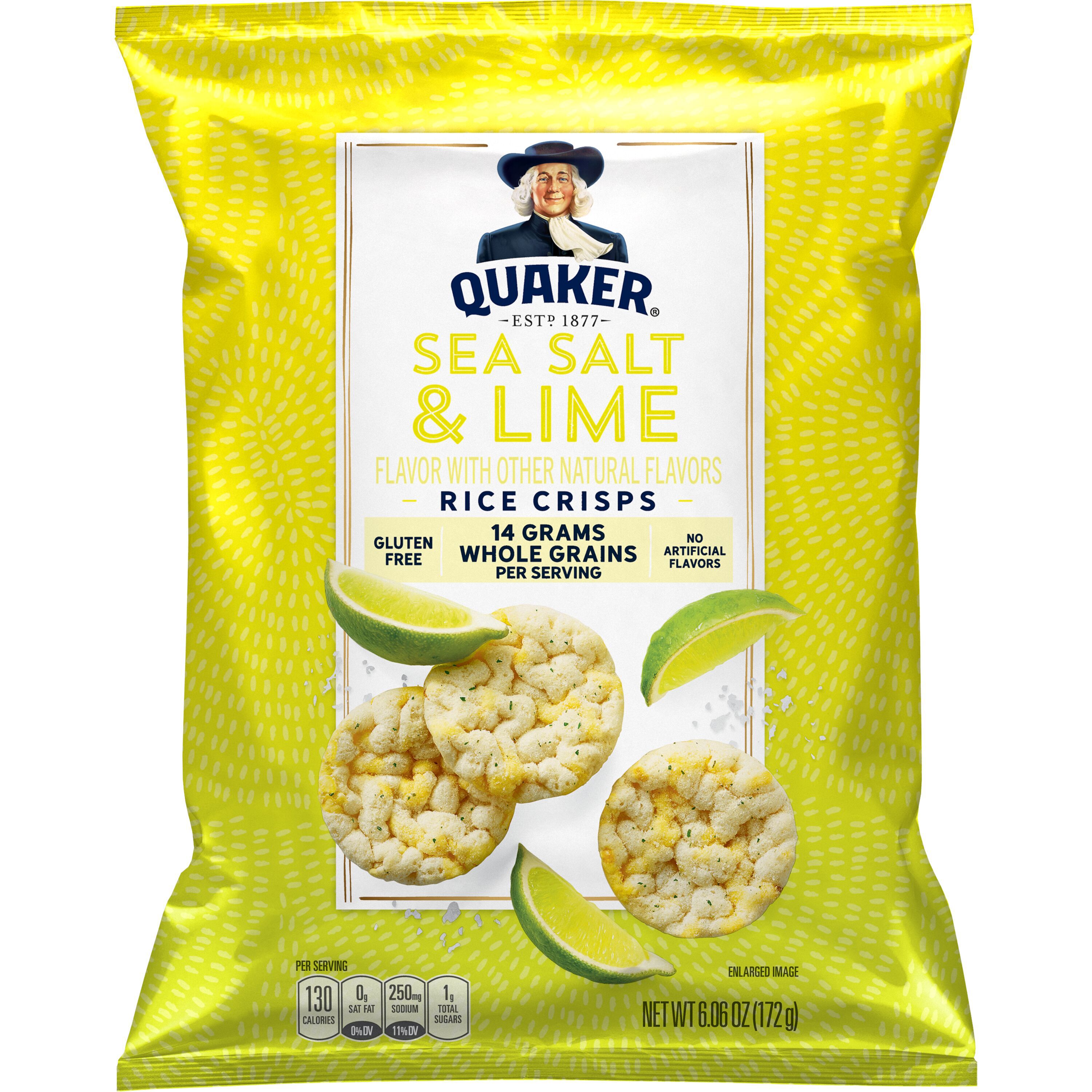 Quaker, Sea Salt & Lime Flavor, Rice Crisps