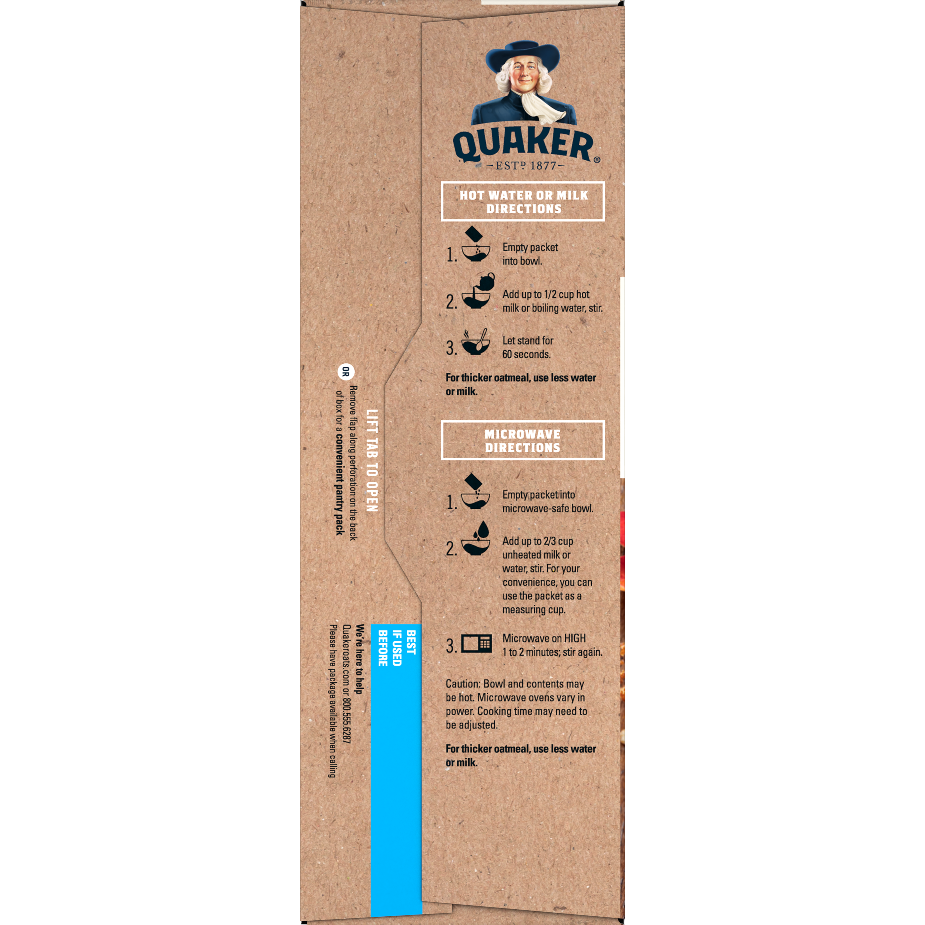 Quaker, Organic Instant Oatmeal, Variety Pack thumbnail
