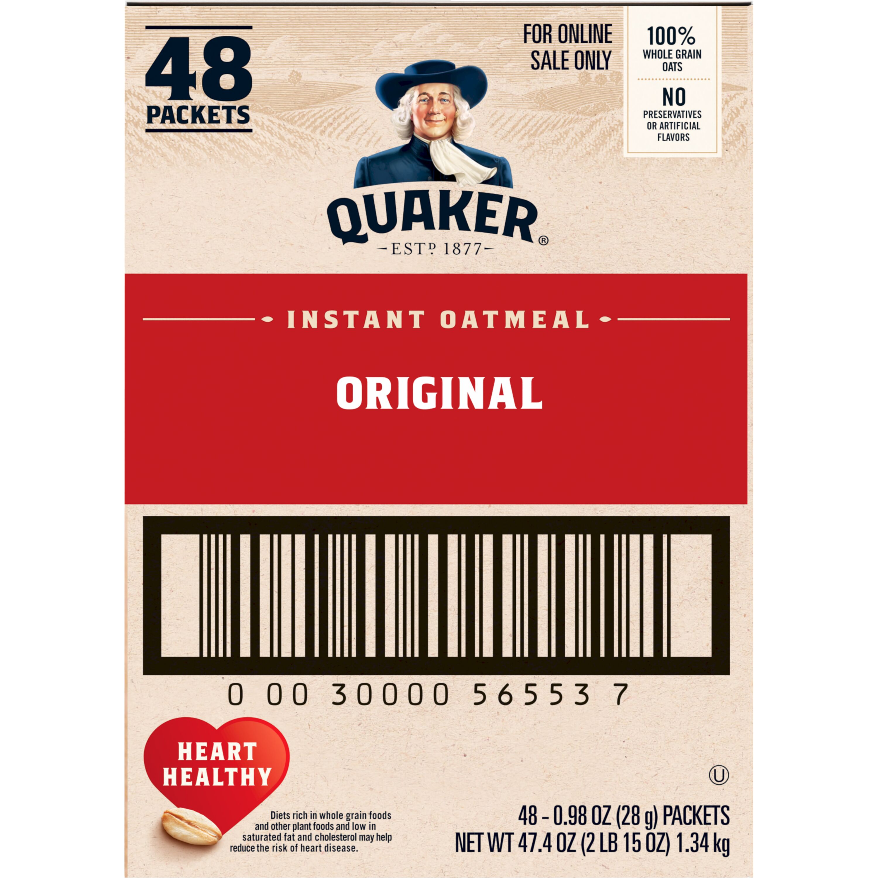 Quaker, Original, Instant Oatmeal thumbnail