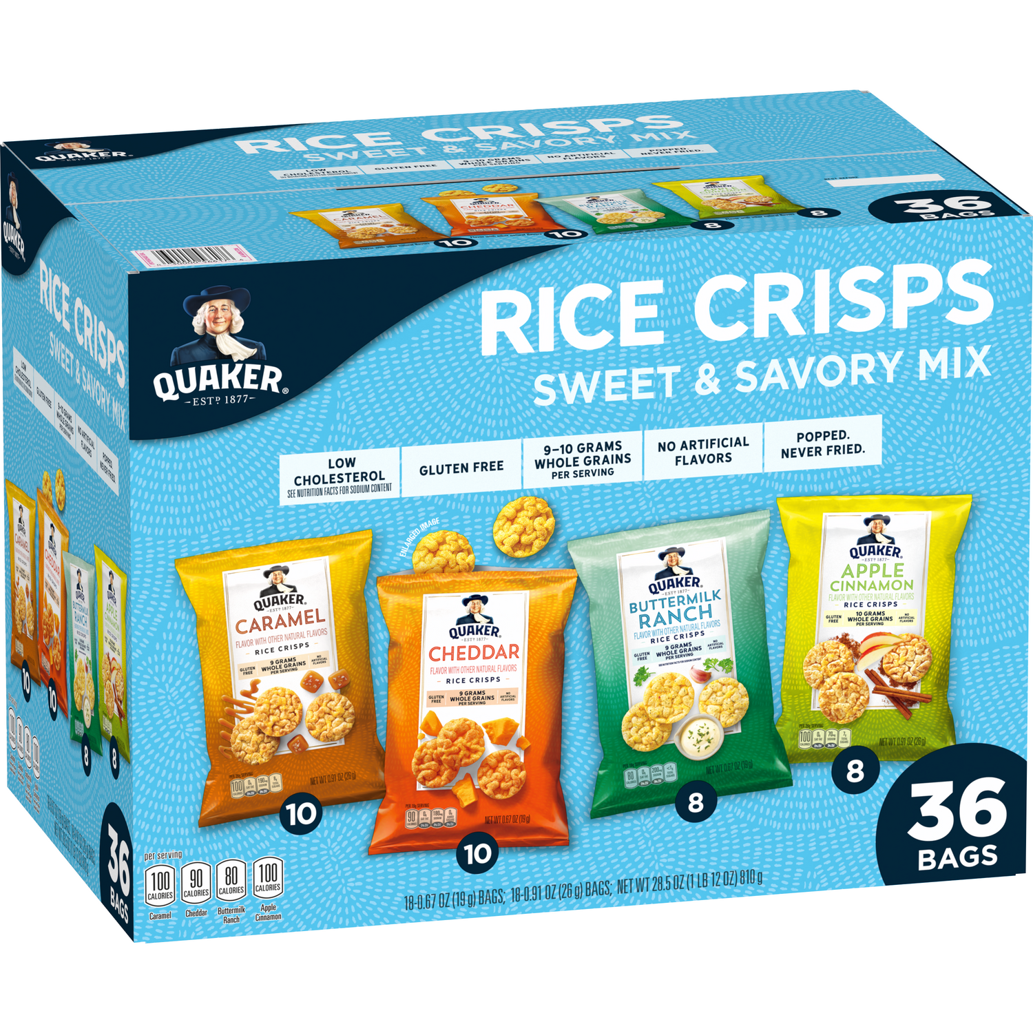 Quaker, Rice Crisps, Variety Pack