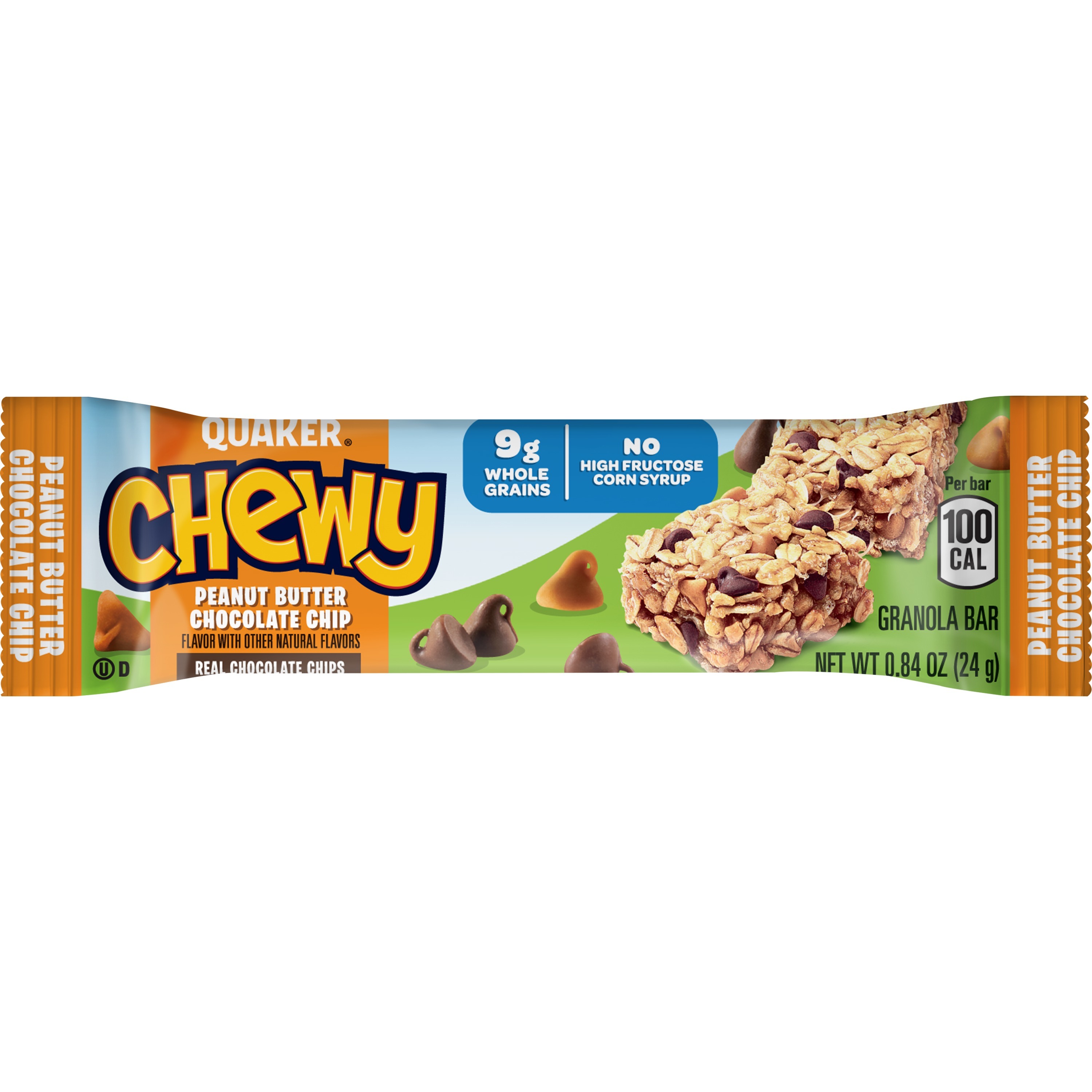 Quaker, Chewy, Peanut Butter Chocolate Chip Flavor, Granola Bars thumbnail
