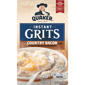 Quaker, Country Bacon Artificially Flavored, Instant Grits