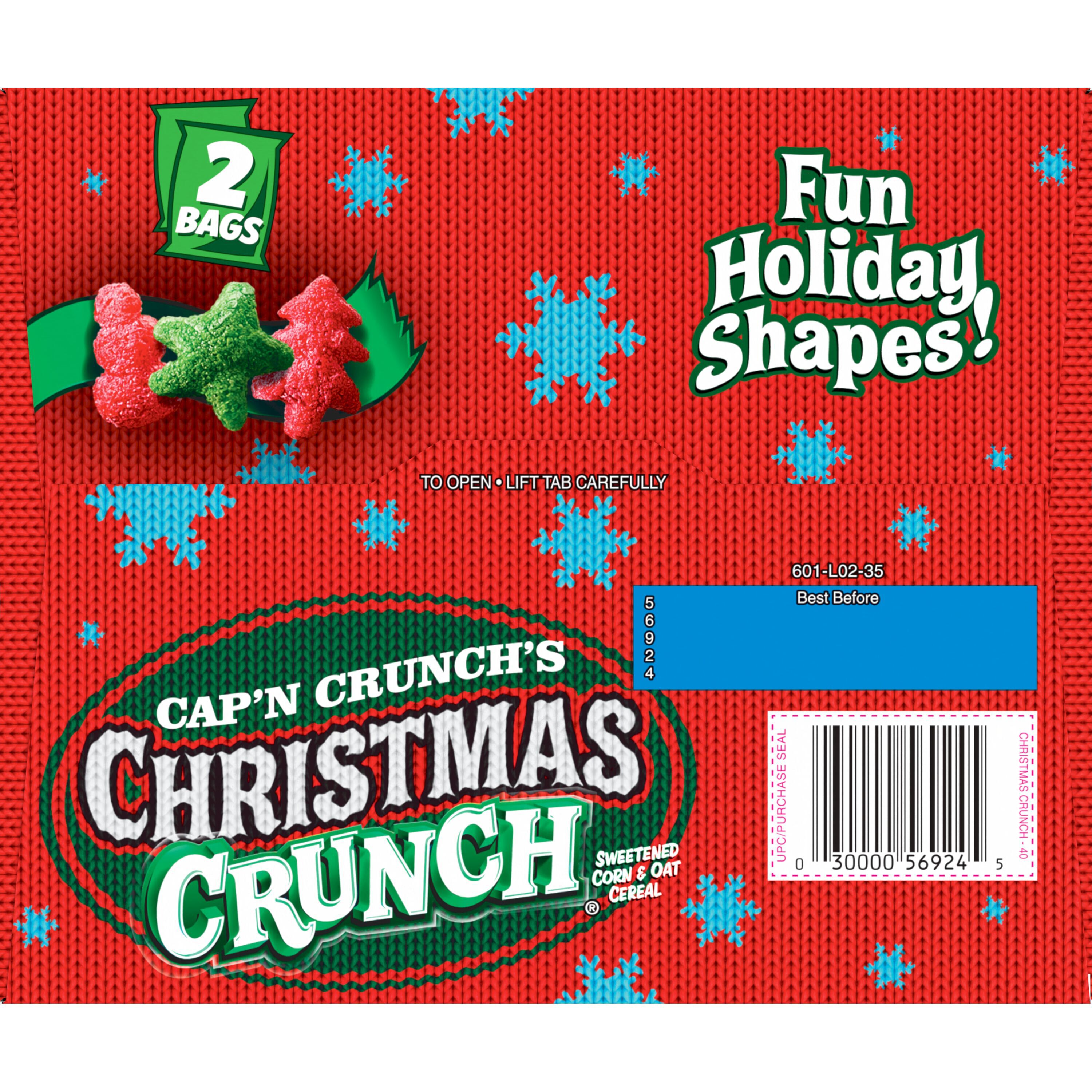 Cap'n Crunch's, Limited Edition, Christmas Crunch, Sweetened Corn & Oat Cereal thumbnail