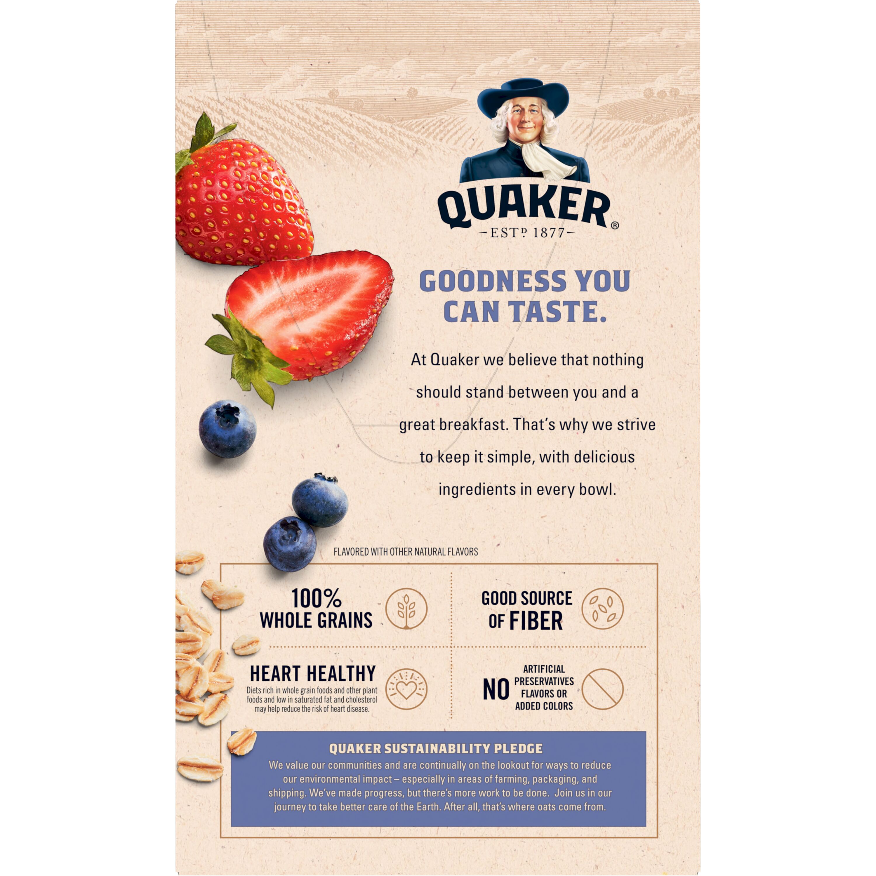 Quaker, Blueberry Strawberry Flavor, Instant Oatmeal thumbnail