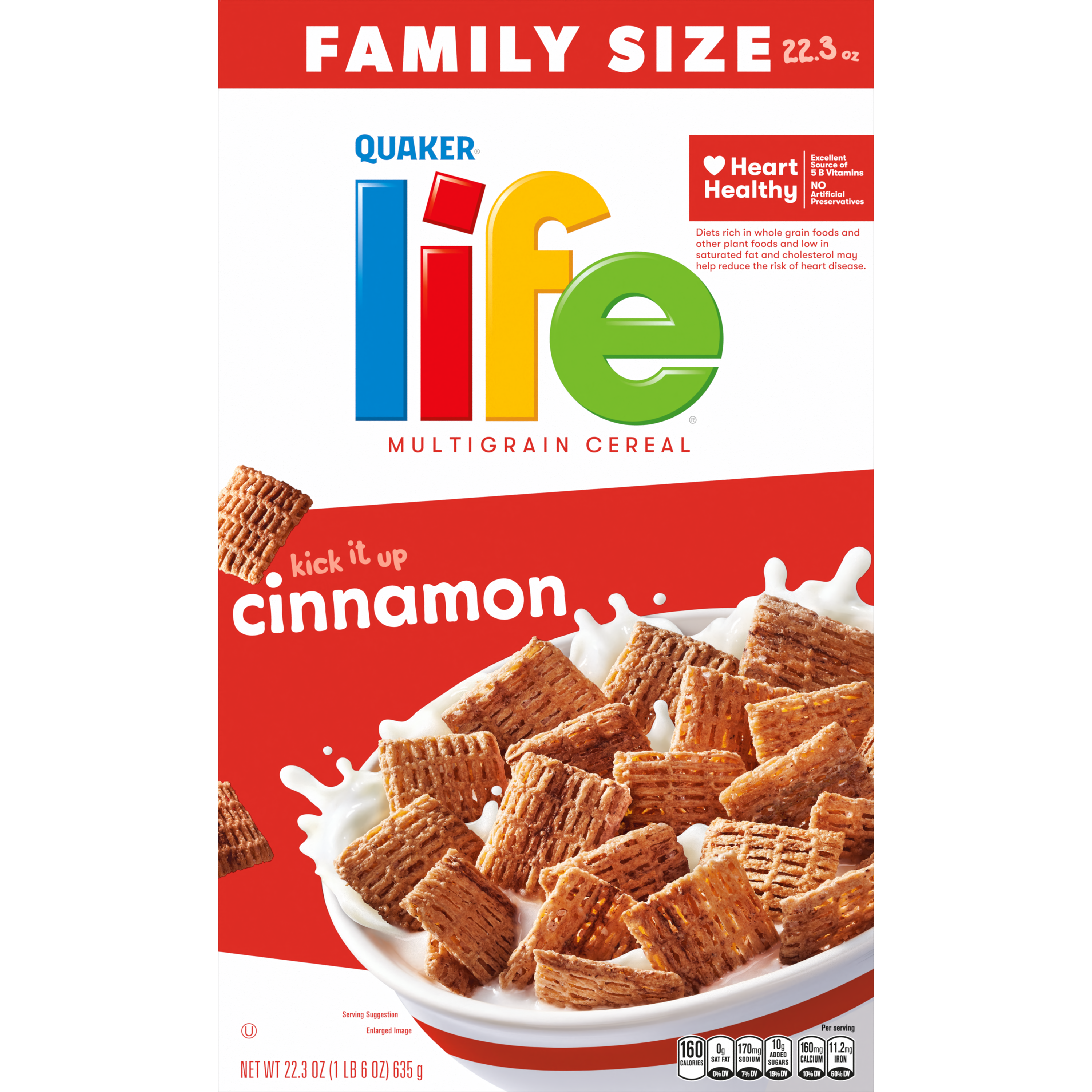Quaker, Life, Family Size, Cinnamon, Multigrain Cereal
